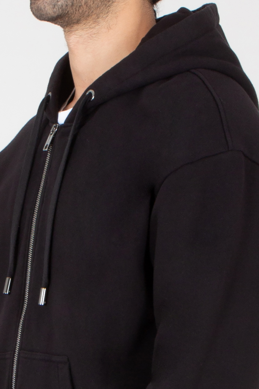 DOLCE & GABBANA Relaxed Fit Patch Cotton Fleece Zip-Up Hoodie