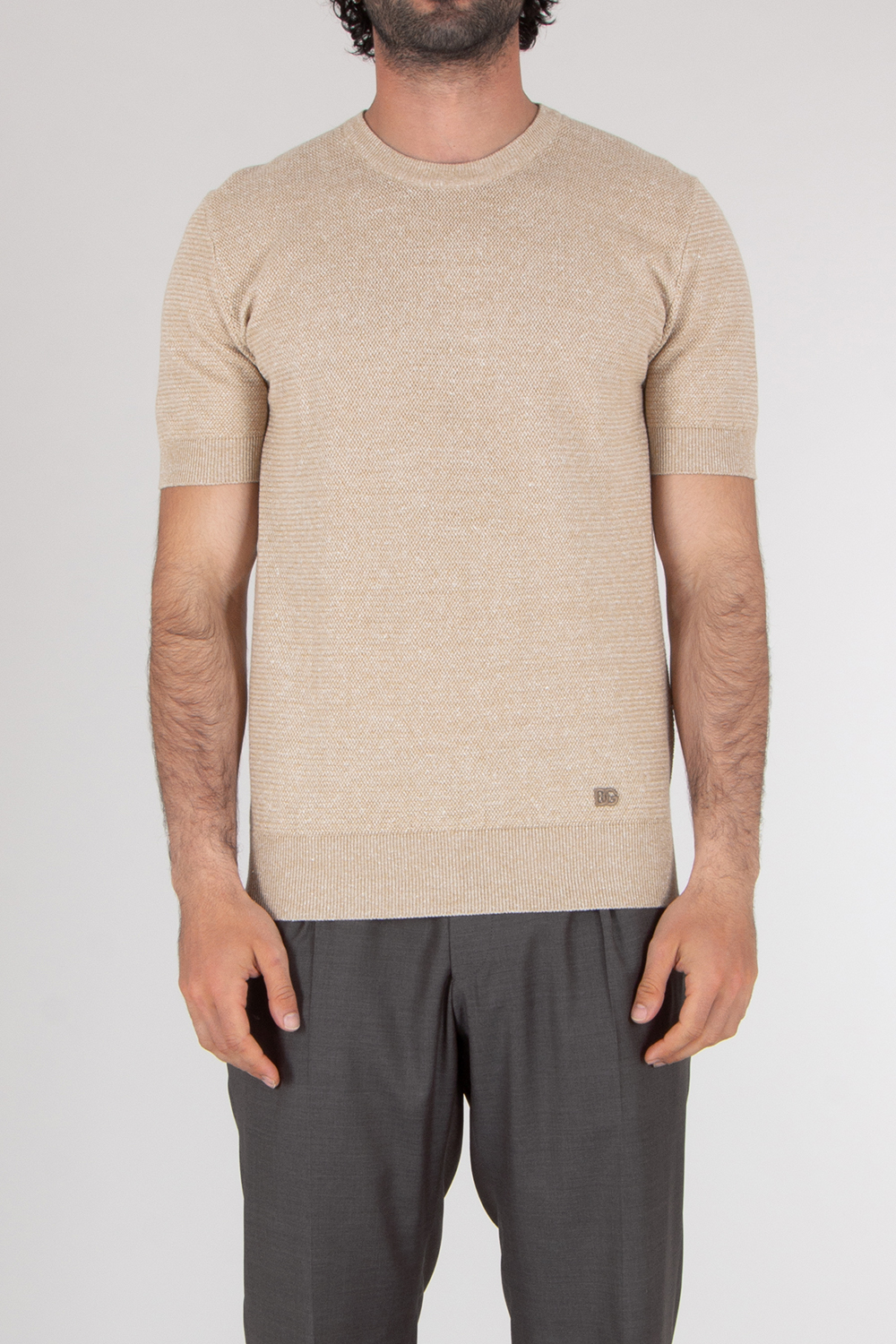DOLCE & GABBANA Linen Blend Knit Sweater
