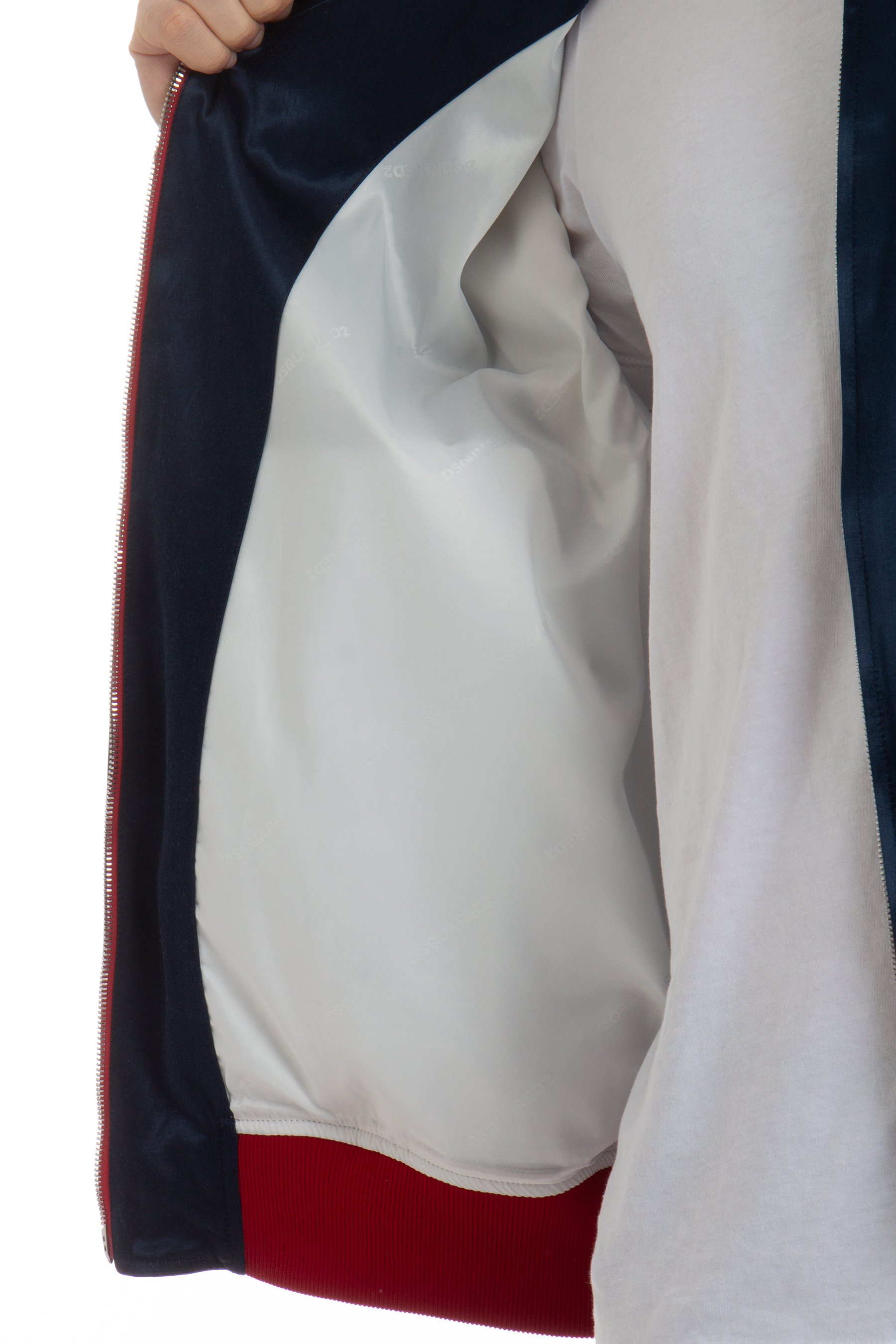 DSQUARED2 Bowling Satin Bomber Jacket
