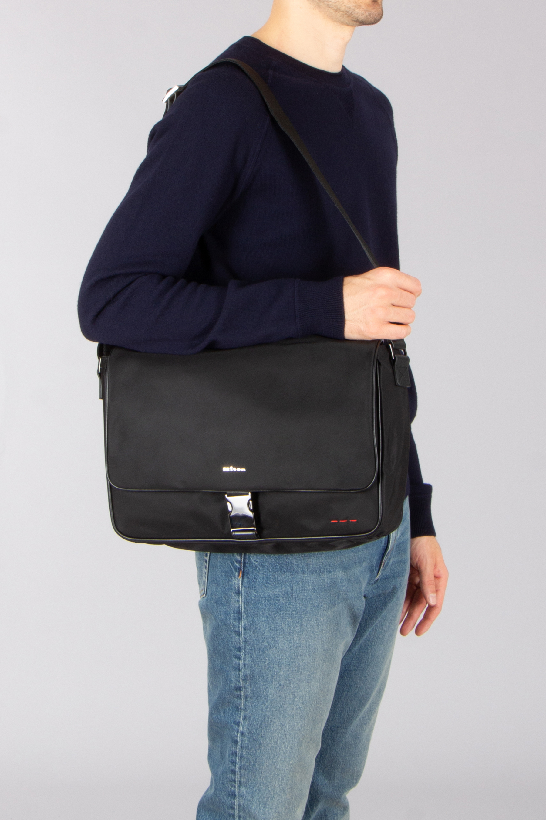 KITON Nylon Blend Postage Bag Zubehör, Tasche, Handtasche, Geldbörse, Jeans