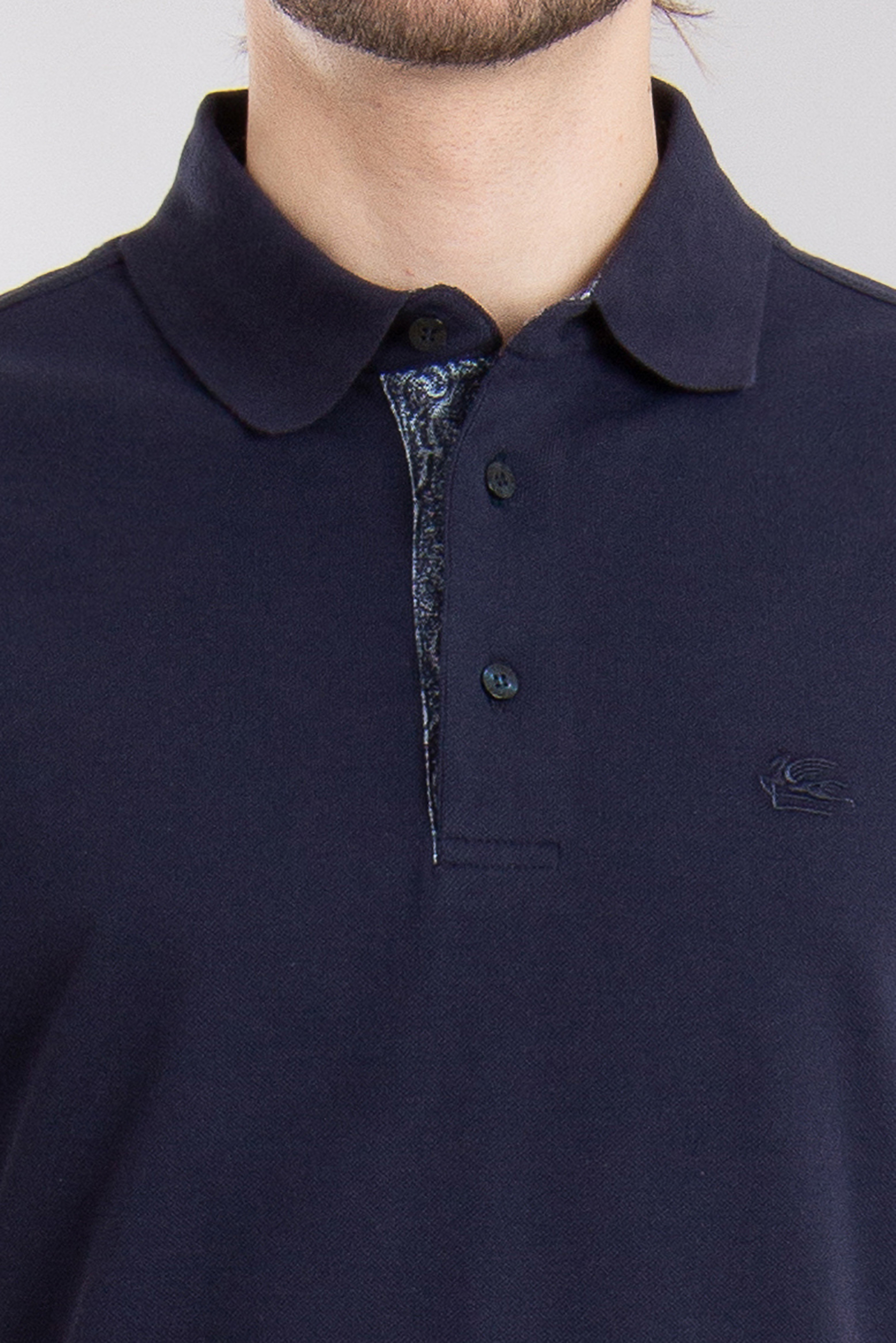 ETRO Regular Fit Embroidered Cotton Piqué Polo Shirt ETRO Regular Fit Embroidered Cotton Piqué Polo Shirt