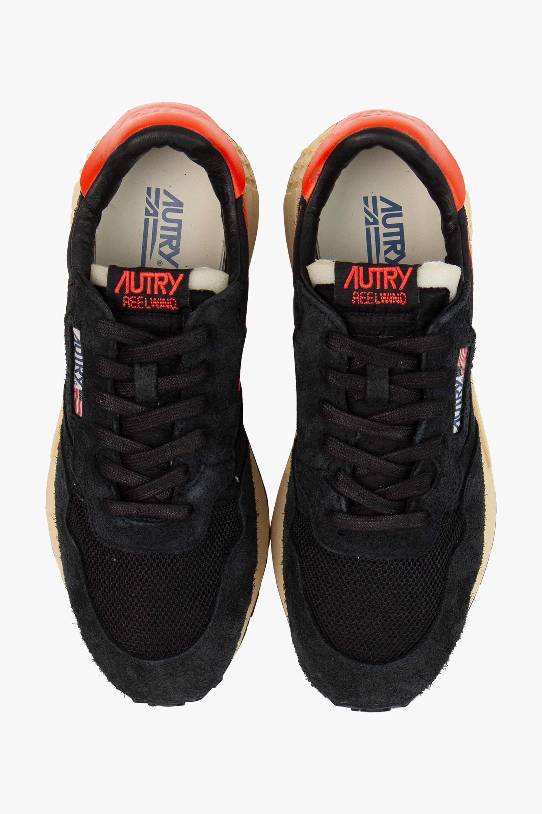AUTRY Stone Wash Suede & Mesh Sneakers Reelwind Low AUTRY Stone Wash Suede & Mesh Sneakers Reelwind Low