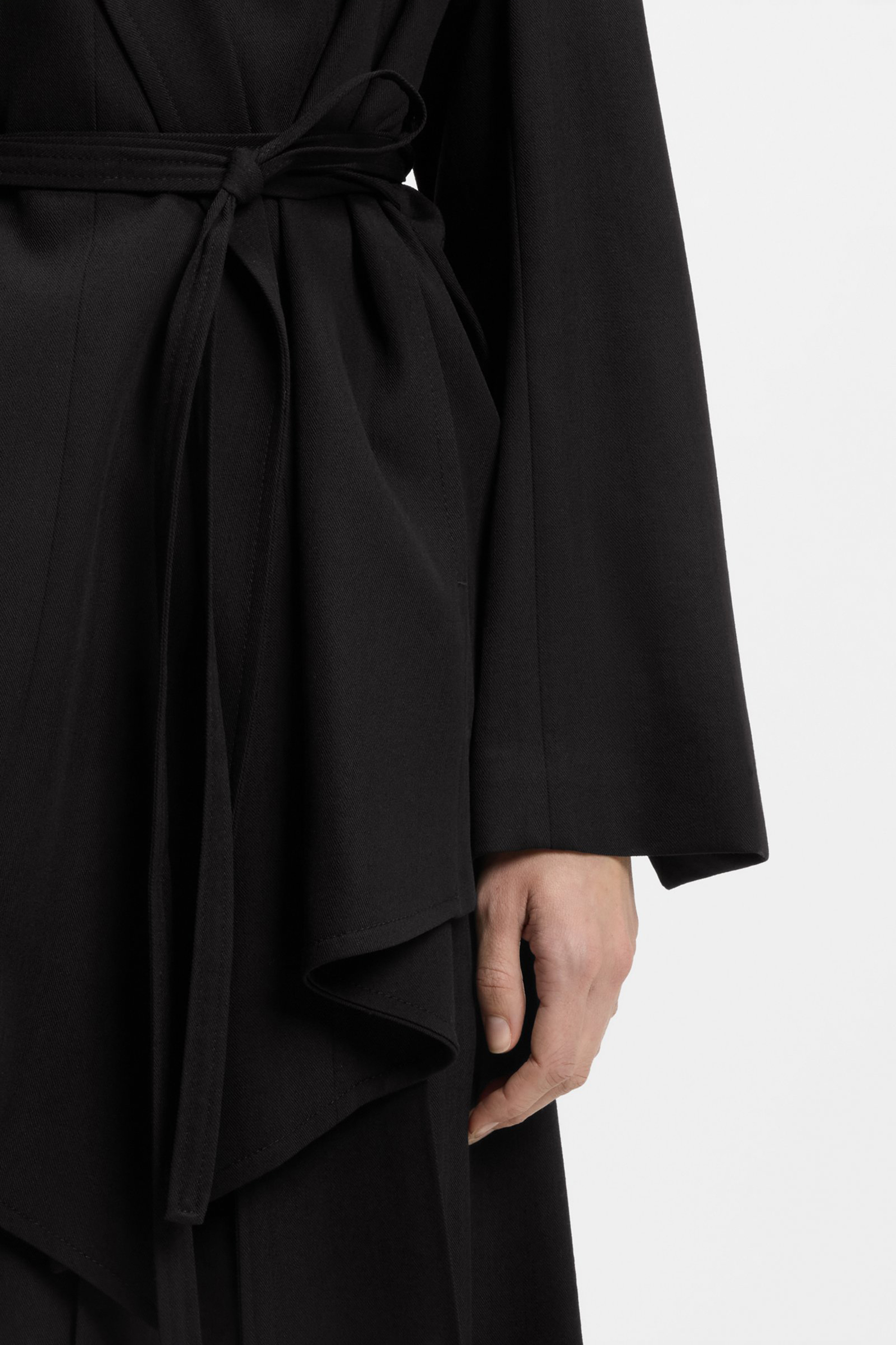 Modisch, Langarm, Robe, Mantel, Kleid