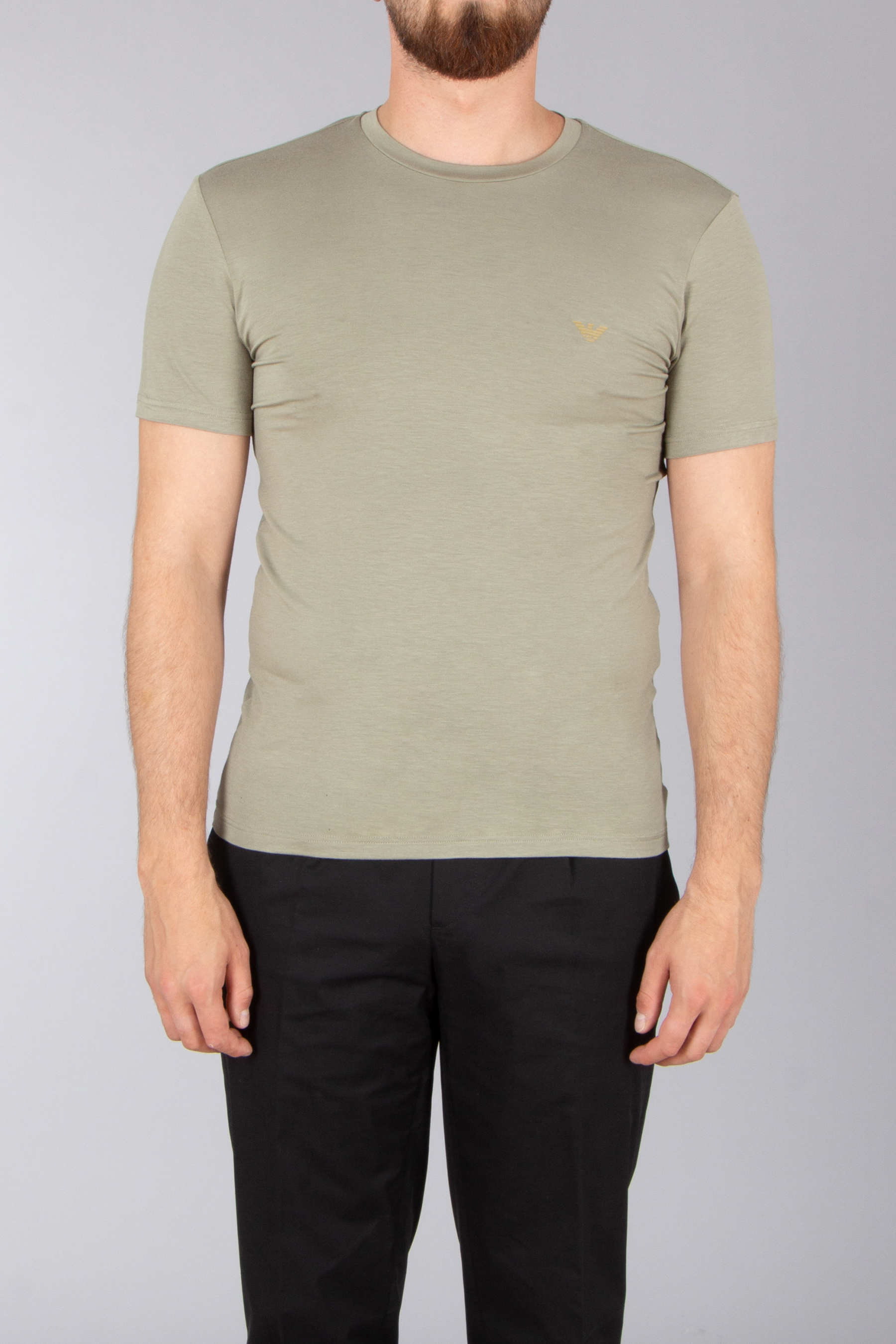 EMPORIO ARMANI 2-Pack Slim Fit Eco-Viscose T-Shirts T-shirt, Erwachsener, Männlich, Mann, Person