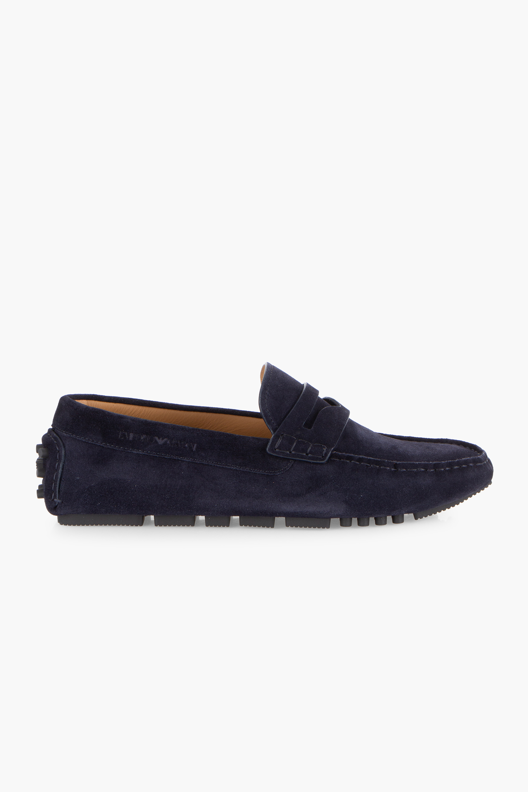 EMPORIO ARMANI Suede Driver Loafers