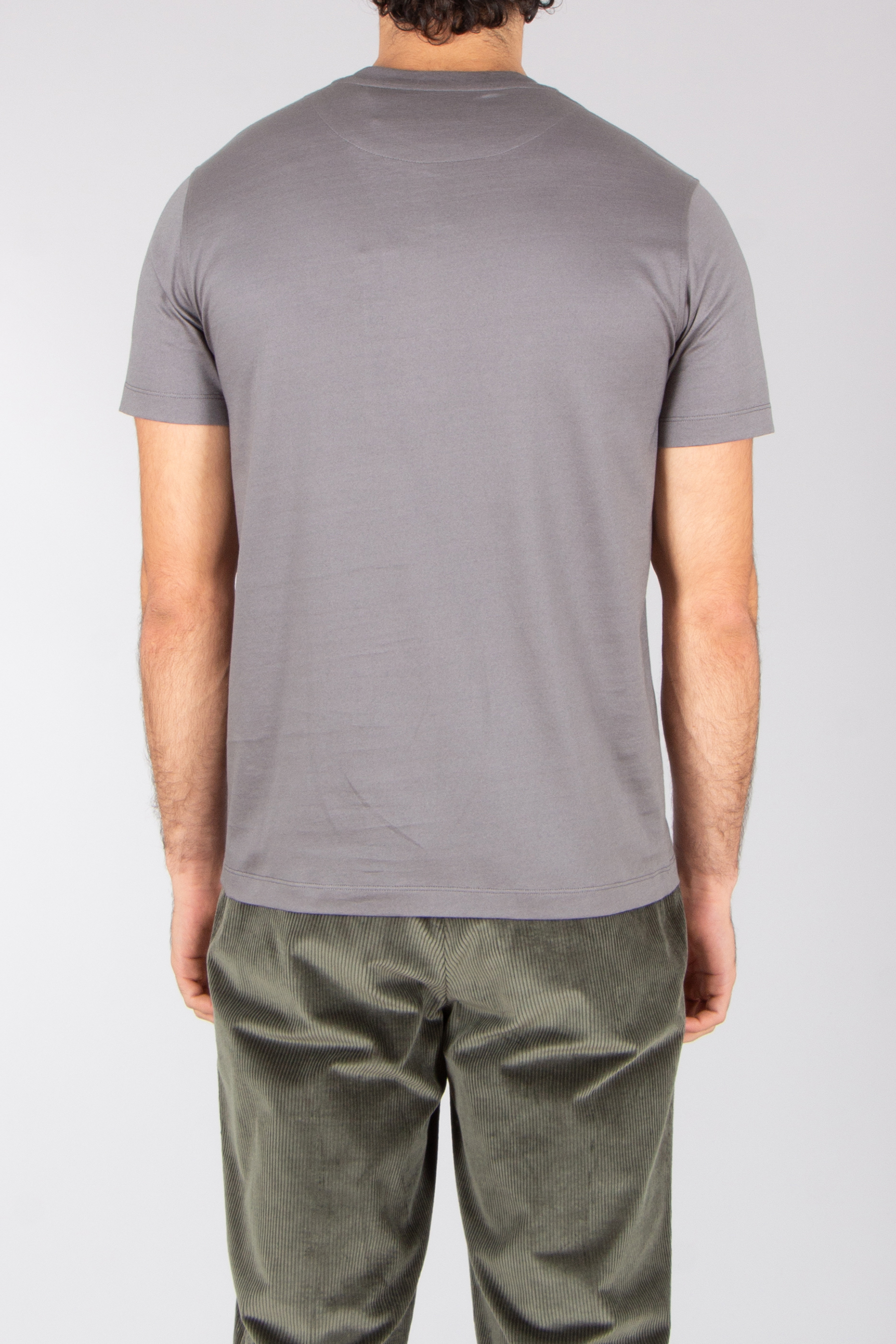 BELSTAFF Regular Fit Mercerized Organic Cotton Jersey T-Shirt Steel T-shirt, Hosen, Erwachsener, Mann, Person