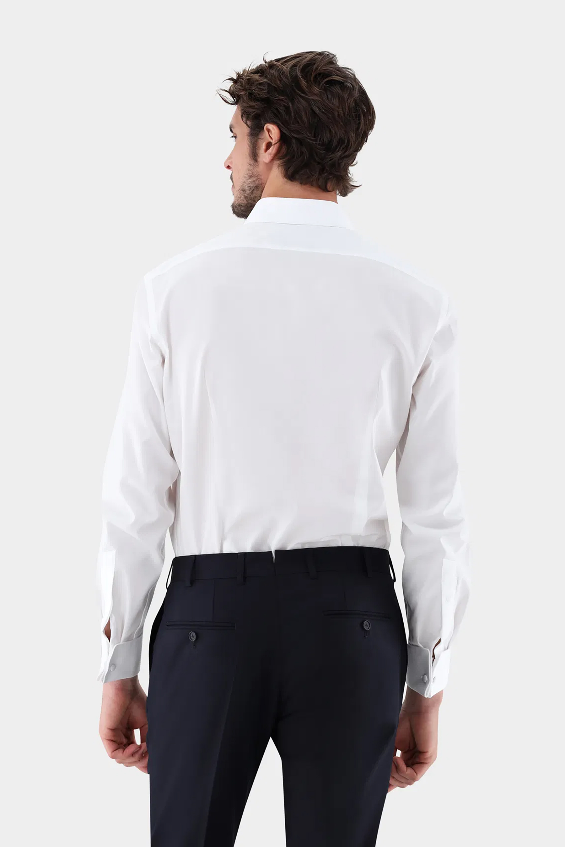 VAN LAACK Tailor Fit Cotton Tuxedo Shirt Scalo-DTF Langarm, Hemd, Ärmel, Mann, Person