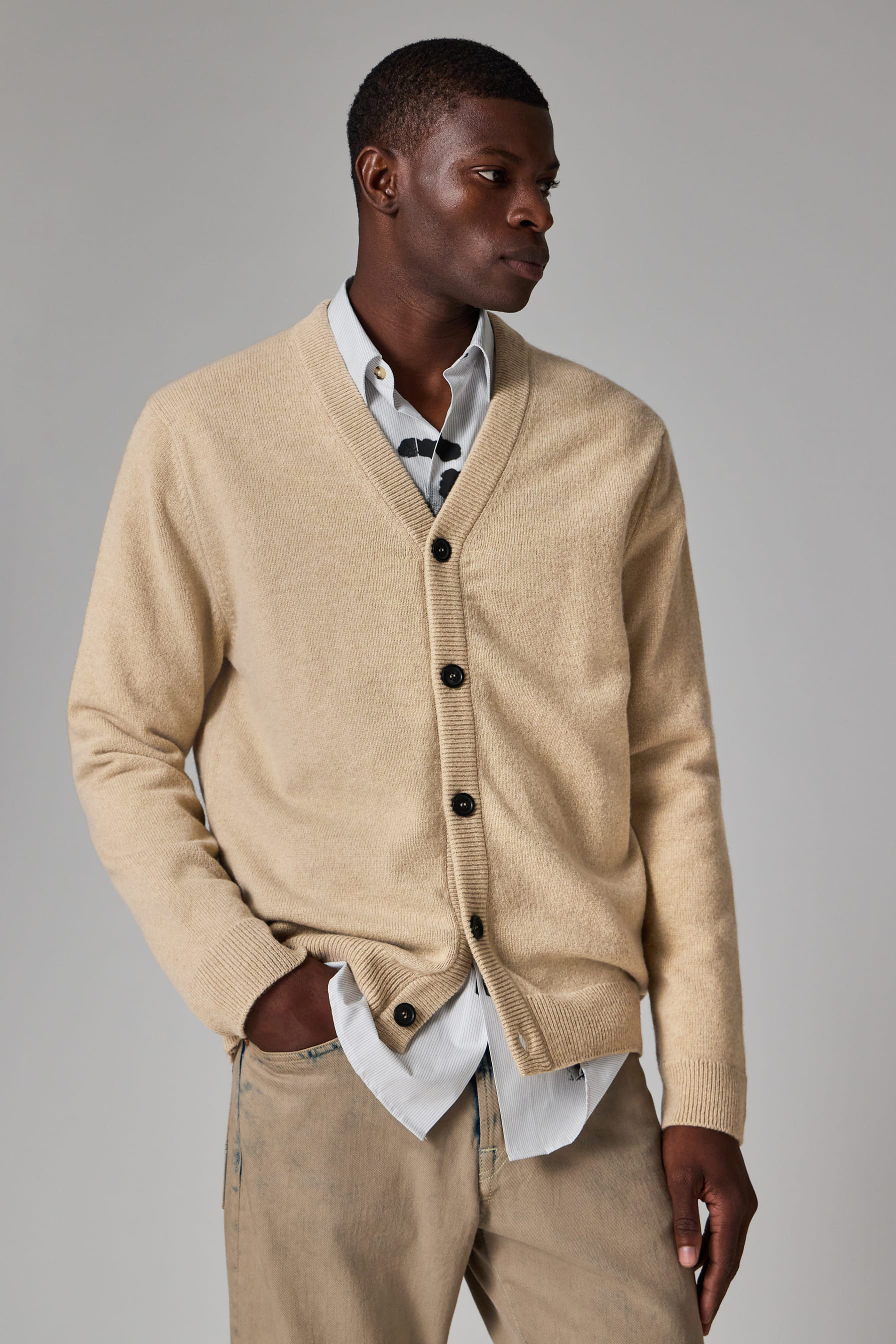 Strickwaren, Pullover, Blazer, Mann, Person