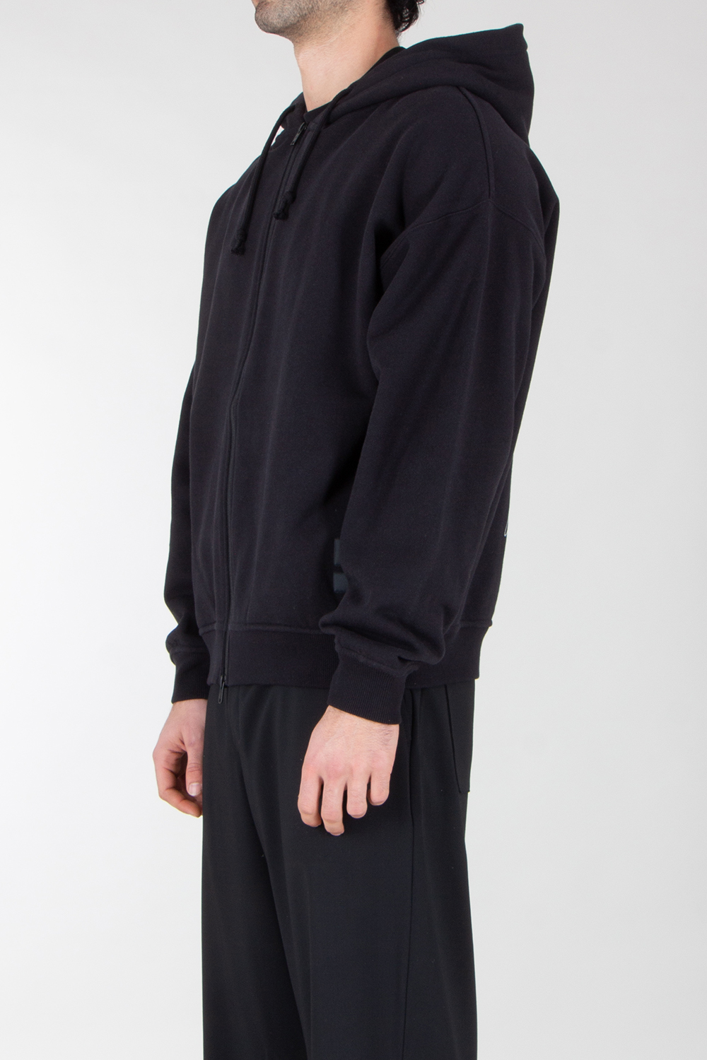 Y-3 x MERCEDES AMG PETRONAS Loose Fit Graphic Print Cotton Zip-Hoodie