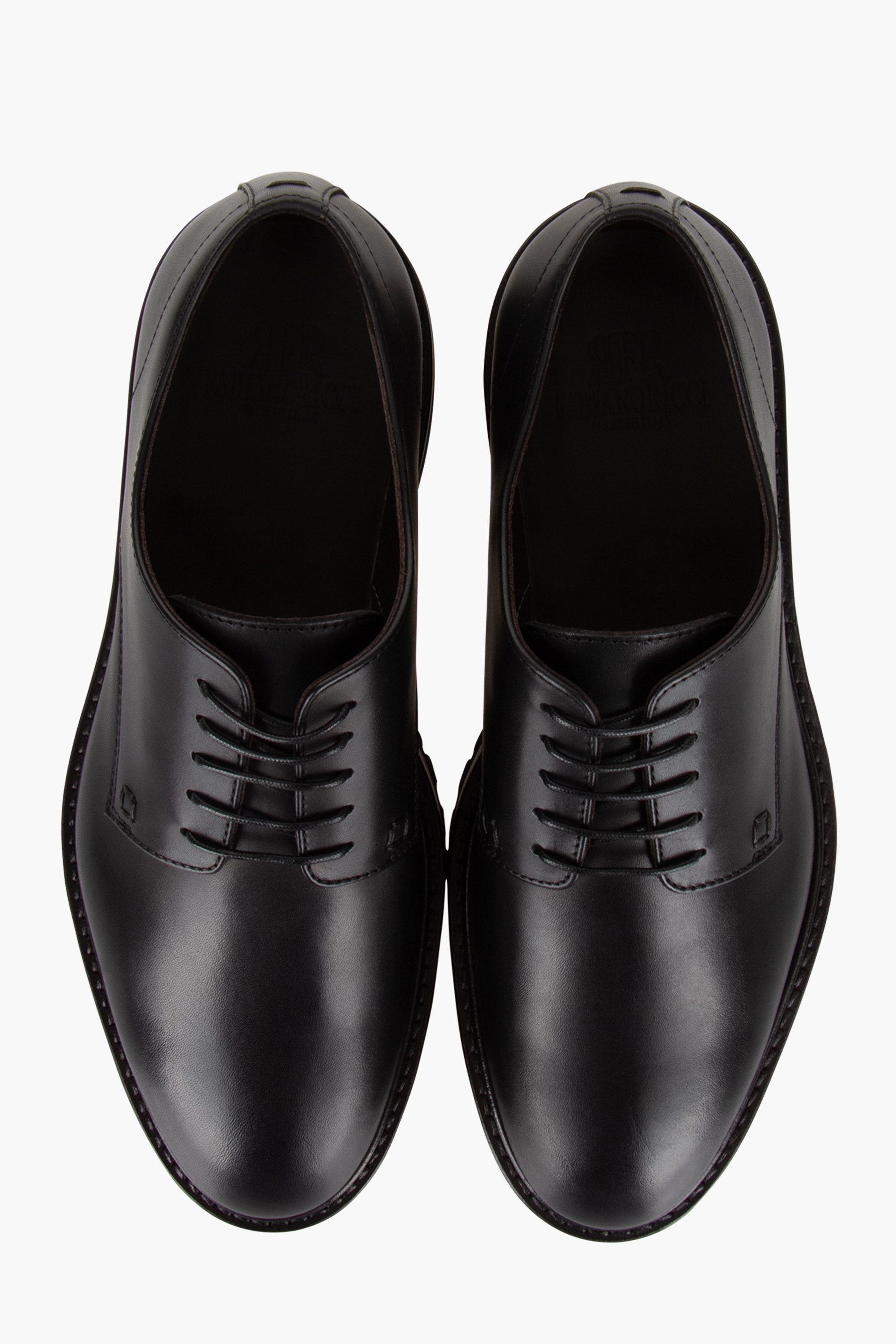 FABIANO RICCI Smooth Leather Derby Shoes Bekleidung, Schuhwerk, Schuh, Sneaker