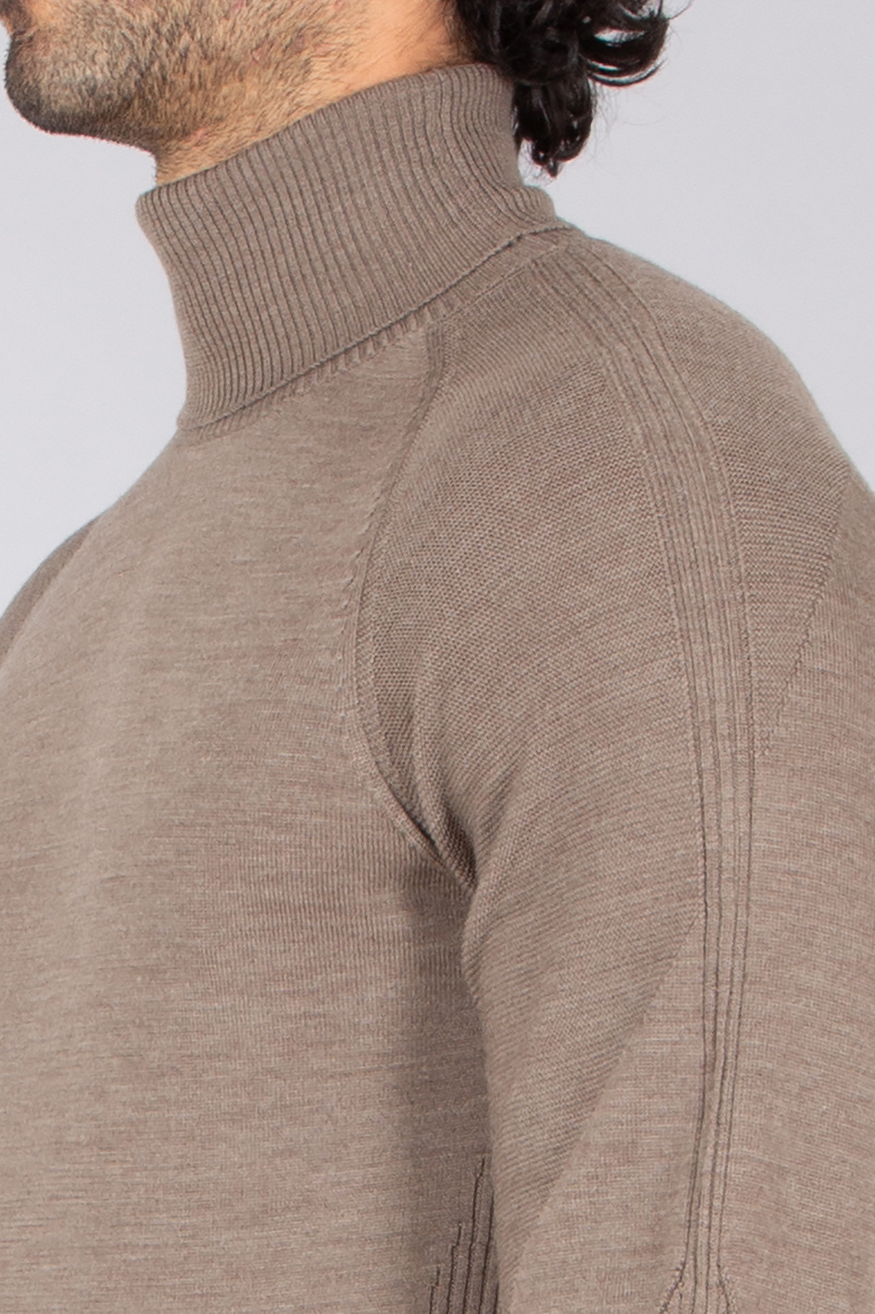 SEASE Regular Fit Virgin Wool Whole Turtleneck Sweater Pulli, Erwachsener, Männlich, Mann, Person