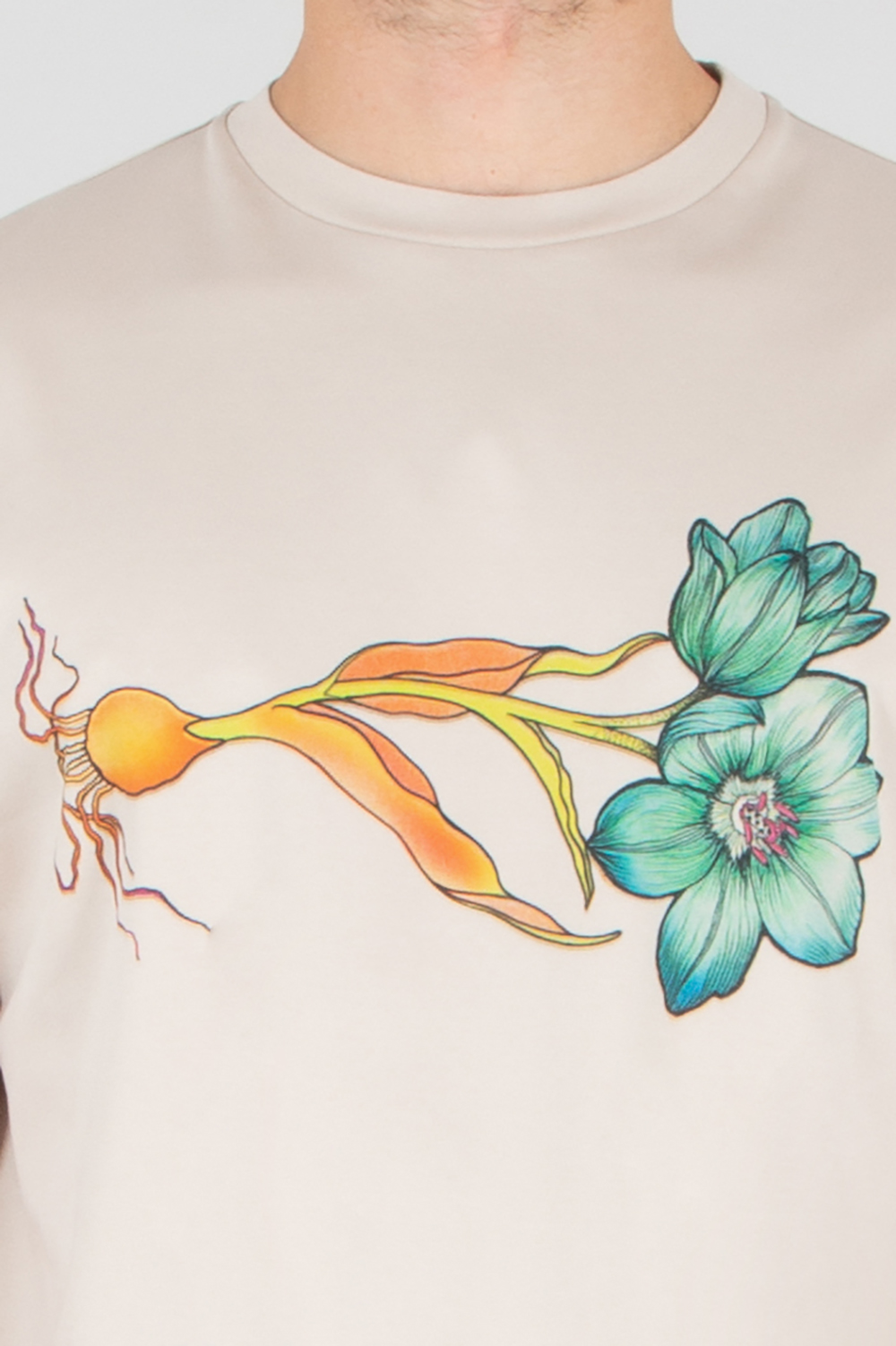 PAUL SMITH Regular Fit Flower Print Cotton Jersey T-Shirt