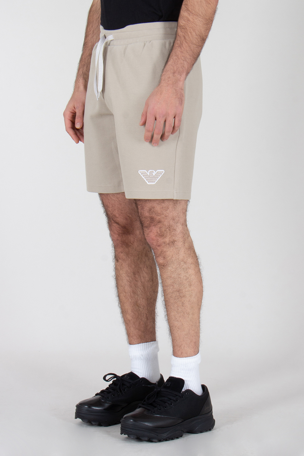 EMPORIO ARMANI Relaxed Fit Cotton Blend Stretch Jersey Loungewear Shorts