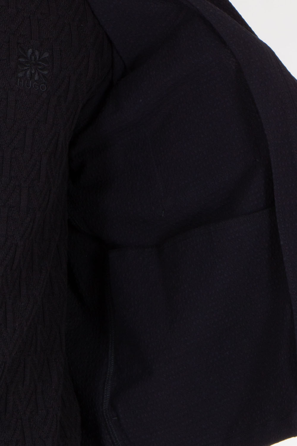 HUGO Regular Fit Cotton Seersucker Shirt Jacket