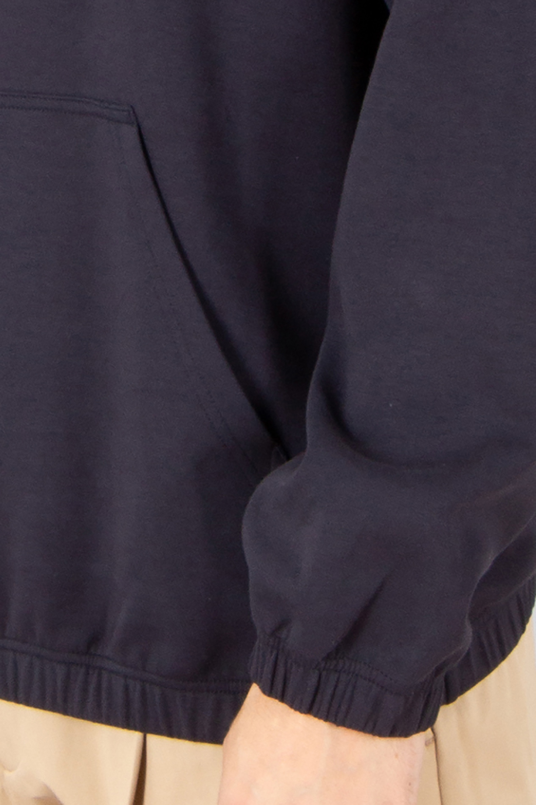 MONCLER Loose Fit Interlock Stretch Cotton Blend Half-Zip Sweatshirt Langarm, Ärmel, Pullover, Sweatshirt, Hosen