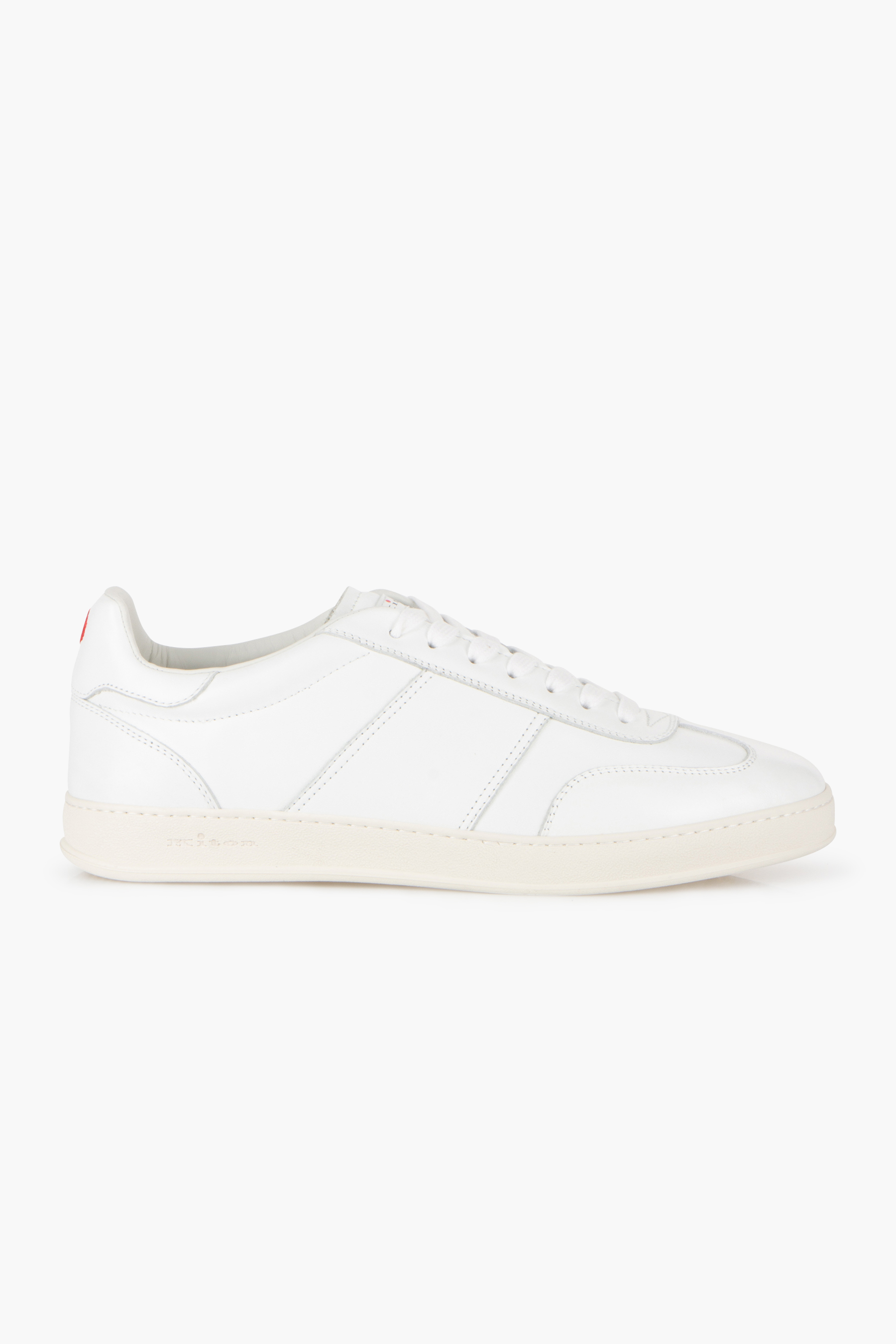 KITON Calf Leather Paneled Sneakers