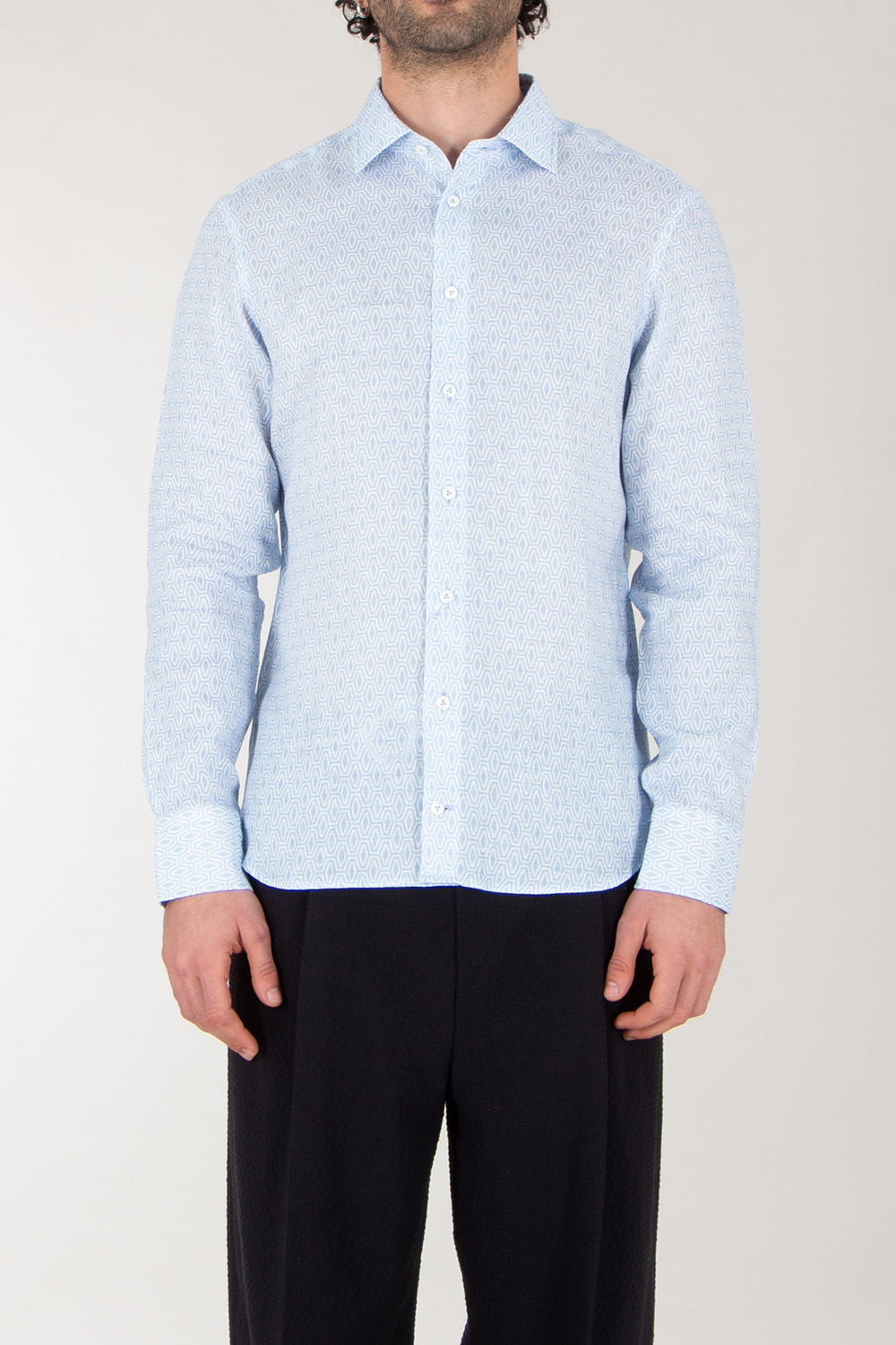 VAN LAACK Patterned Linen Shirt Retin