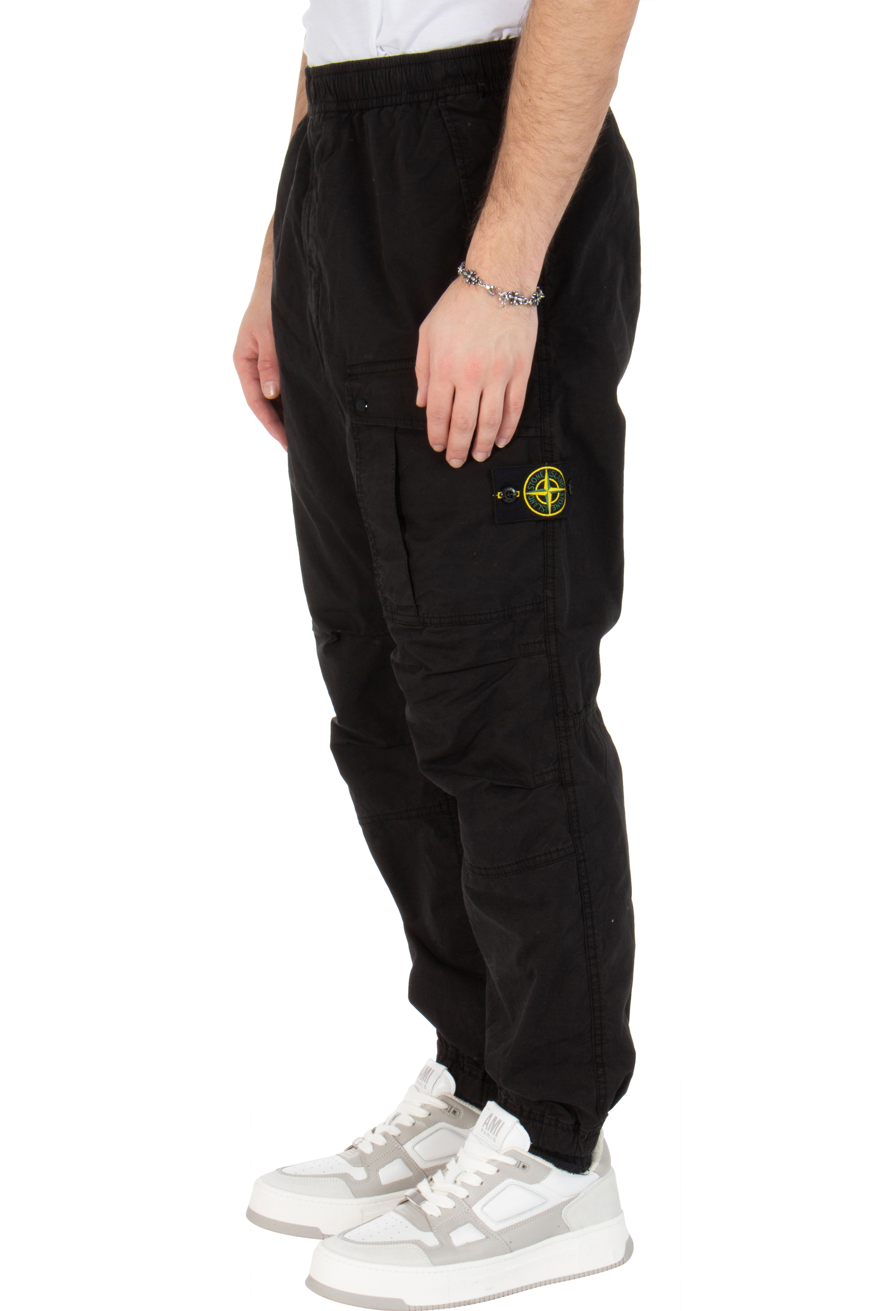 STONE ISLAND Cotton Stretch Cargo Pants STONE ISLAND Cotton Stretch Cargo Pants