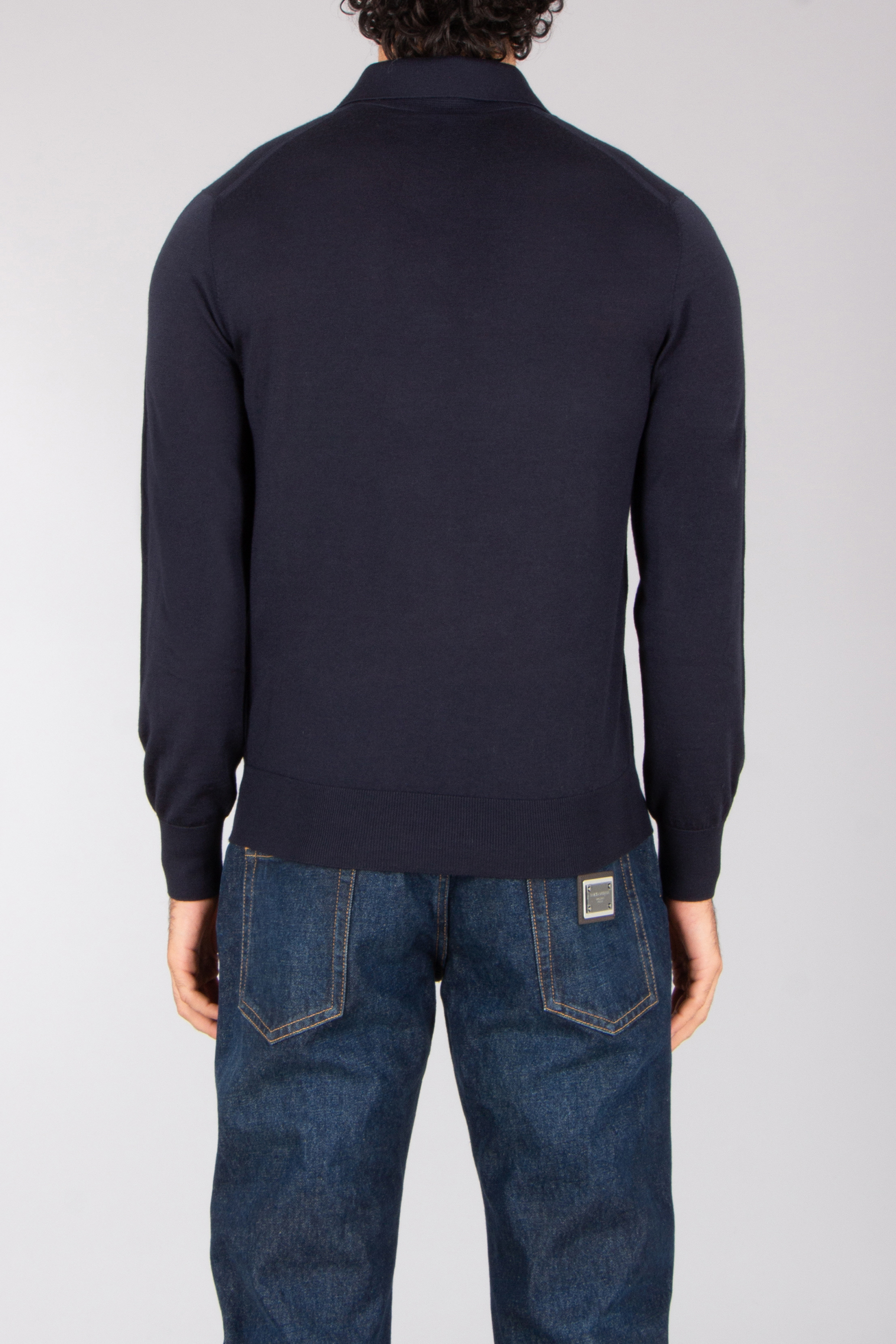 SEASE Regular Fit Ultra Fine Virgin Wool Knit Polo Lasca Langarm, Hosen, Mantel, Jeans, Pullover