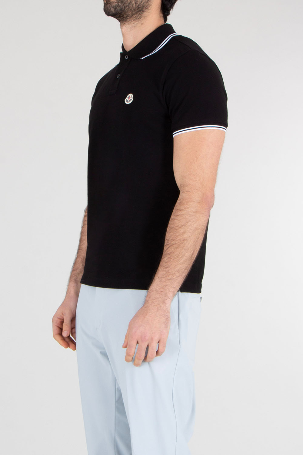 MONCLER Slim Fit Cotton Piqué Polo Shirt