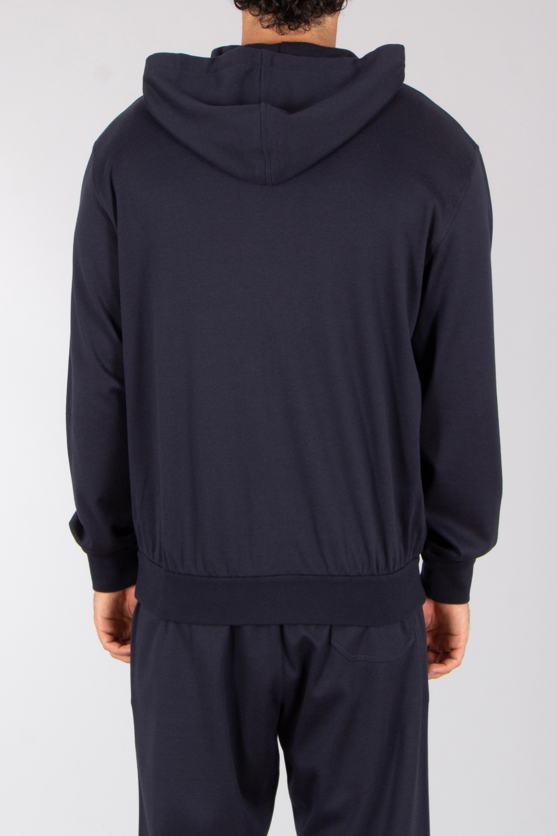 BRIONI Comfort Fit Organic Cotton-Cashmere Jersey Zip-Up Hoodie Strickwaren, Pullover, Sweatshirt, Kapuzenpulli, Kapuze