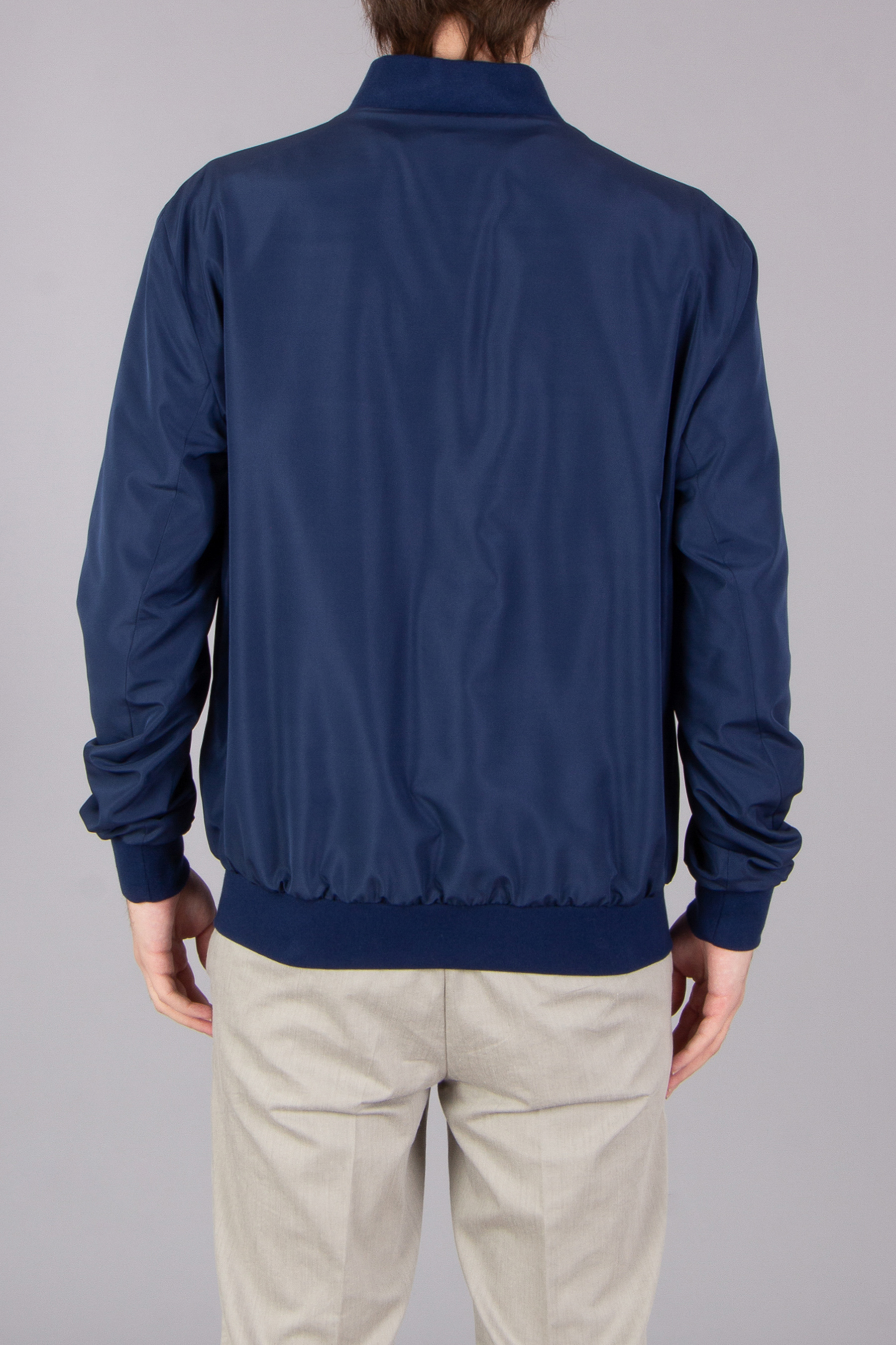 KITON Regular Fit Technical Fabric Bomber Jacket KITON Regular Fit Technical Fabric Bomber Jacket