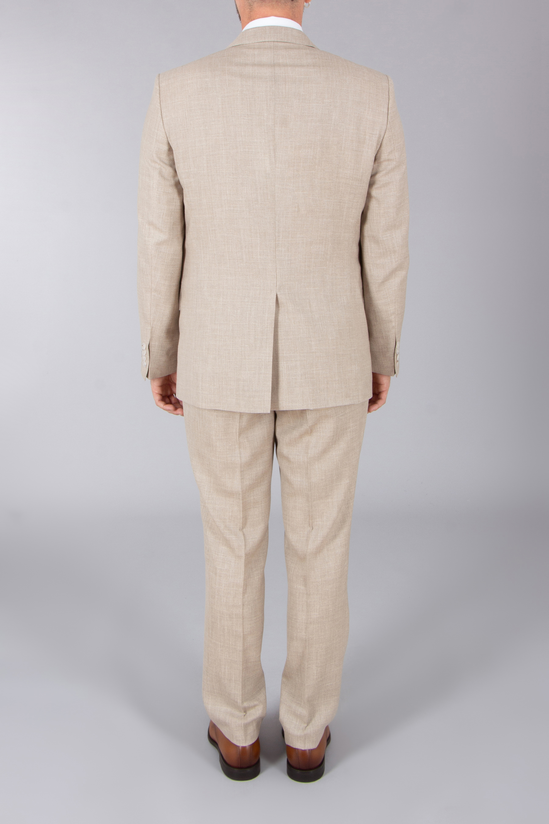 BECKHAM X BOSS Regular Fit Virgin Wool-Silk-Linen Blend Suit BECKHAM X BOSS Regular Fit Virgin Wool-Silk-Linen Blend Suit