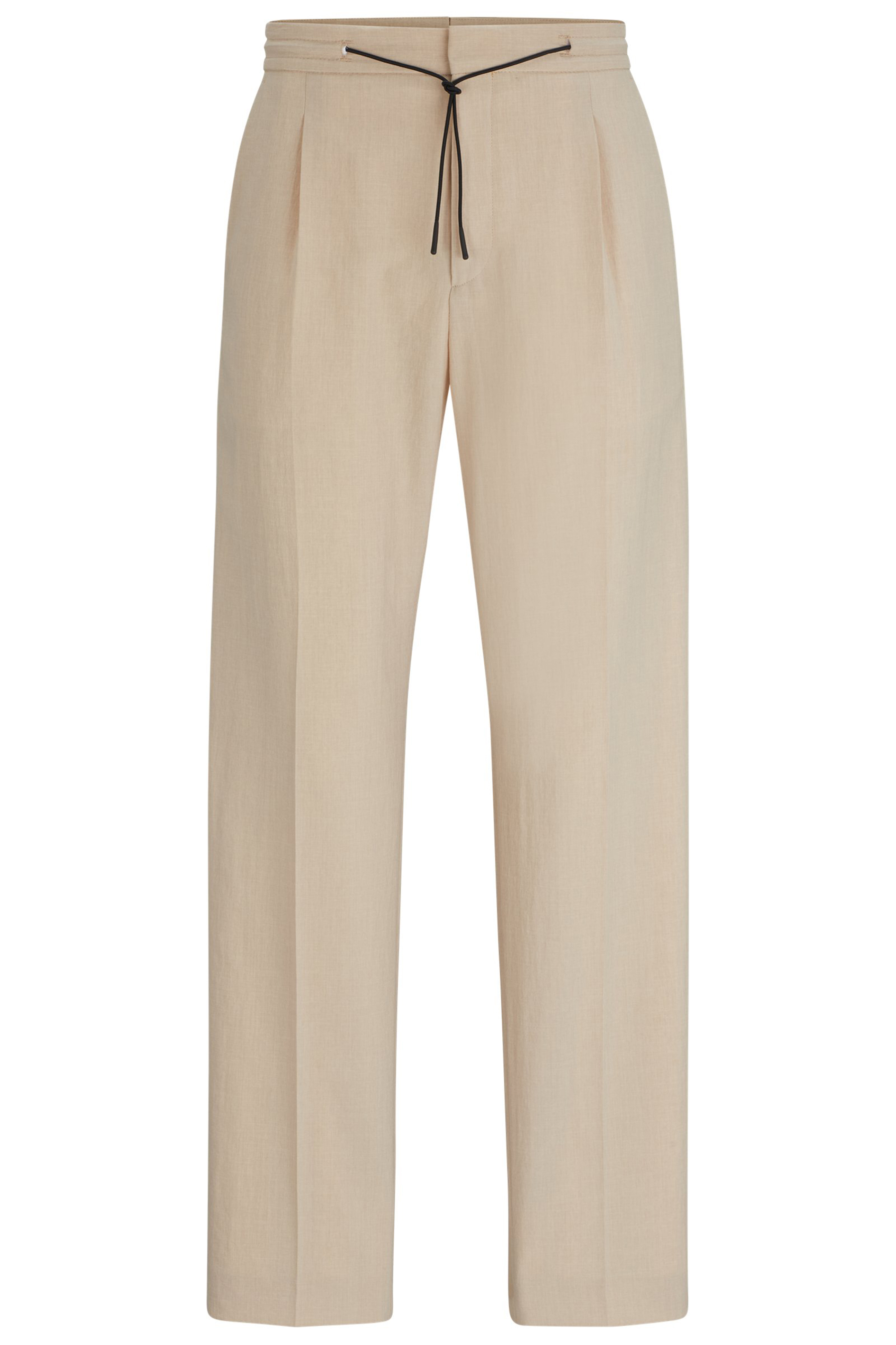 HUGO Modern-Fit Linen Optic Pants Teagan
