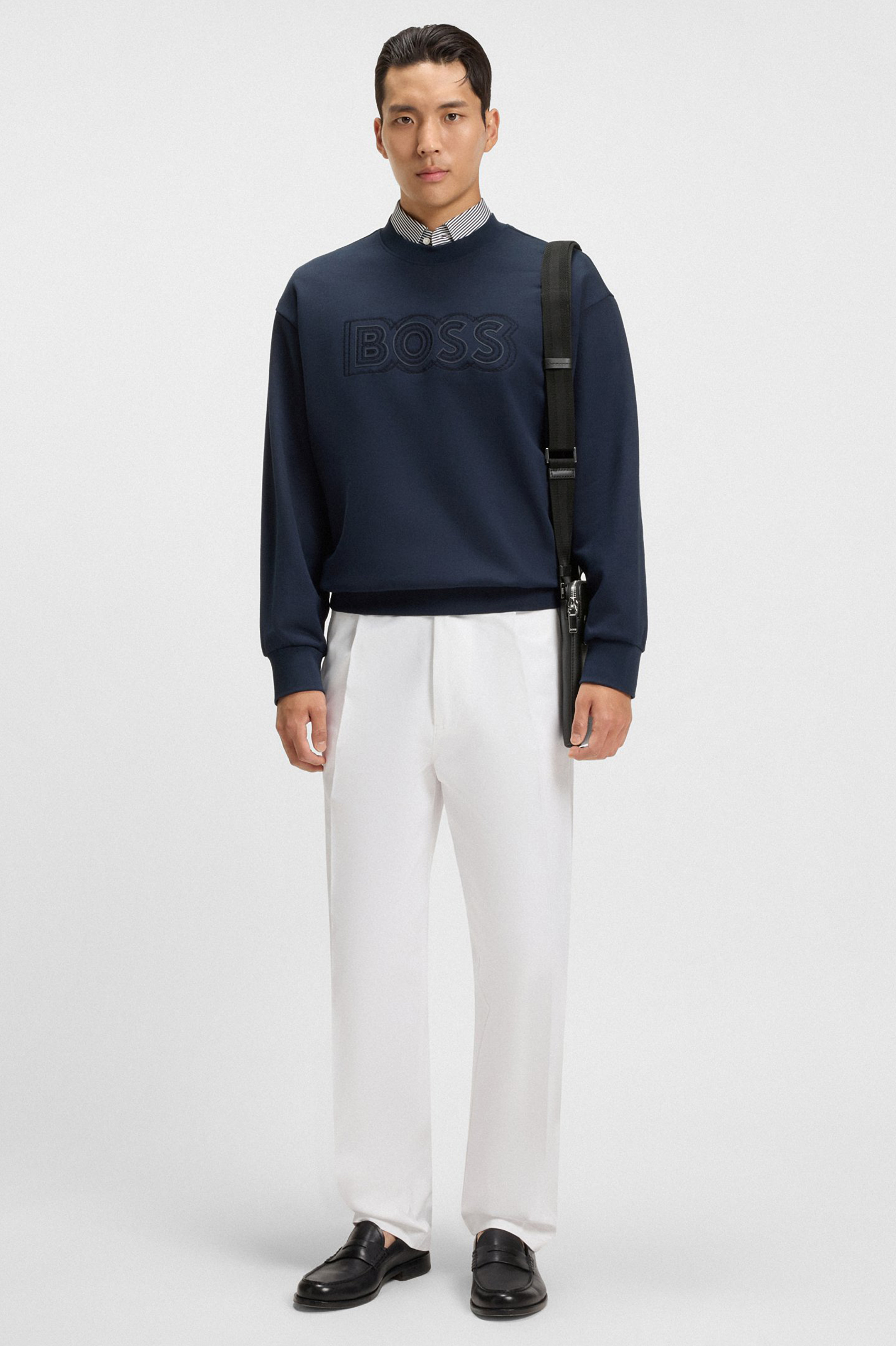 Langarm, Person, Stehend, Hosen, Mann