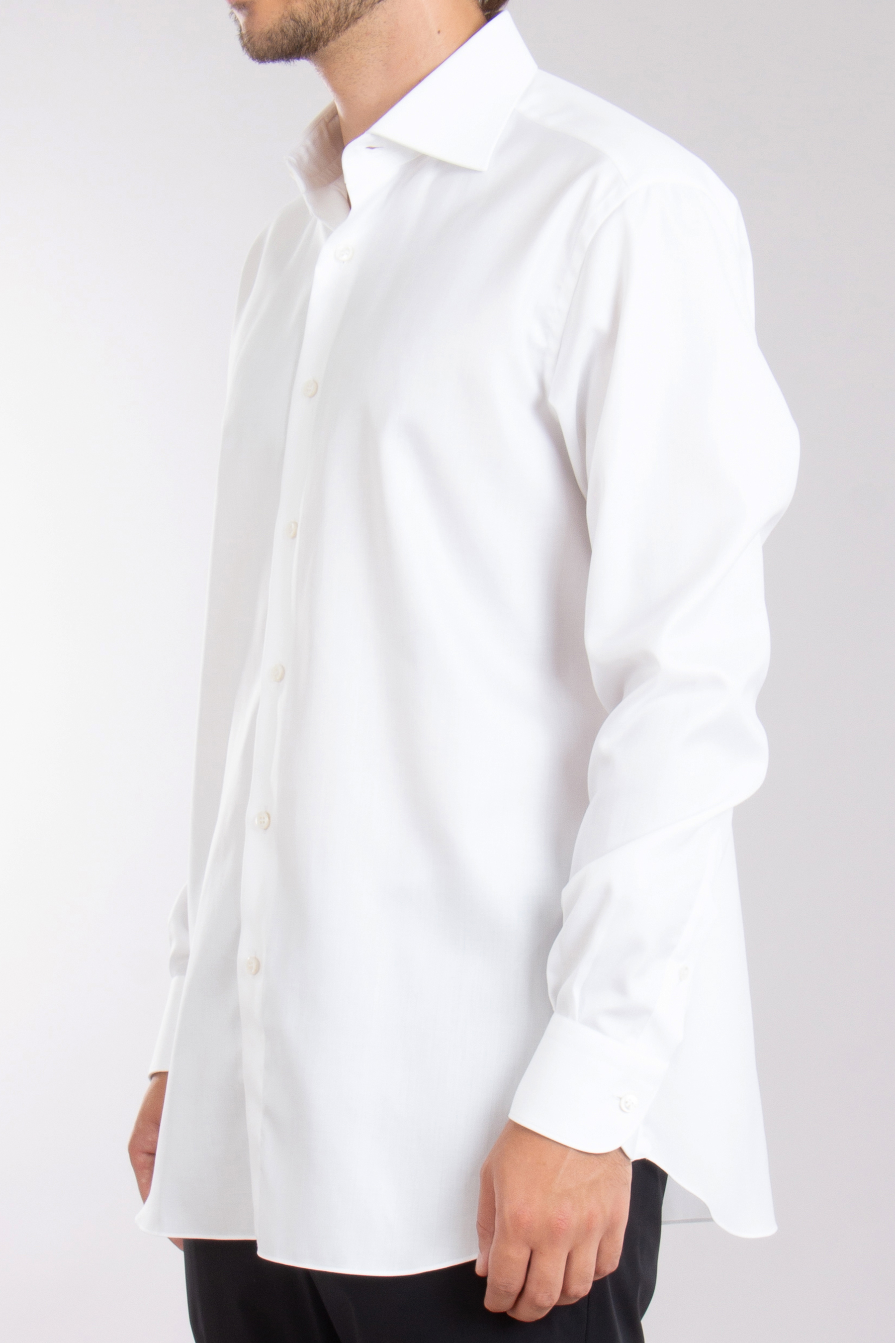 BRIONI Herringbone Pattern Organic Cotton Shirt Ventiquattro BRIONI Herringbone Pattern Organic Cotton Shirt Ventiquattro