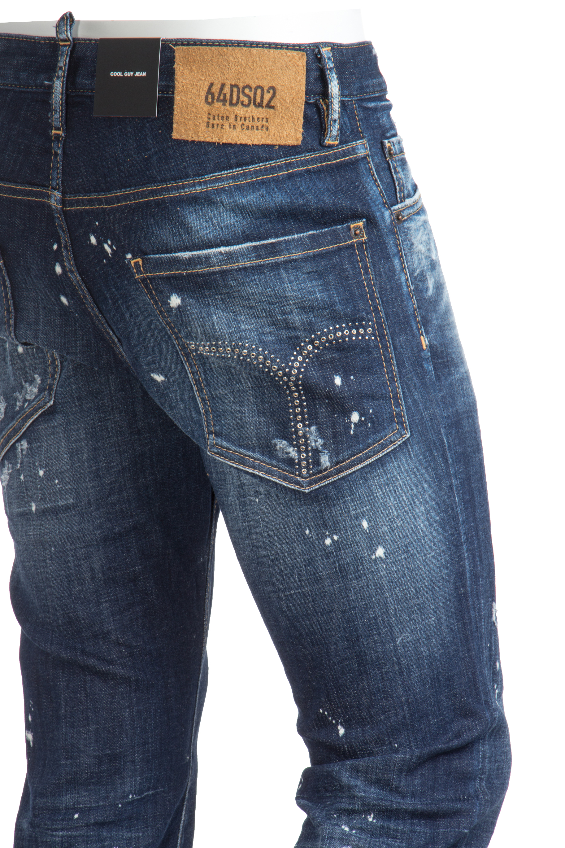 DSQUARED2 Cotton Stretch Denim Cool Guy Jeans DSQUARED2 Cotton Stretch Denim Cool Guy Jeans
