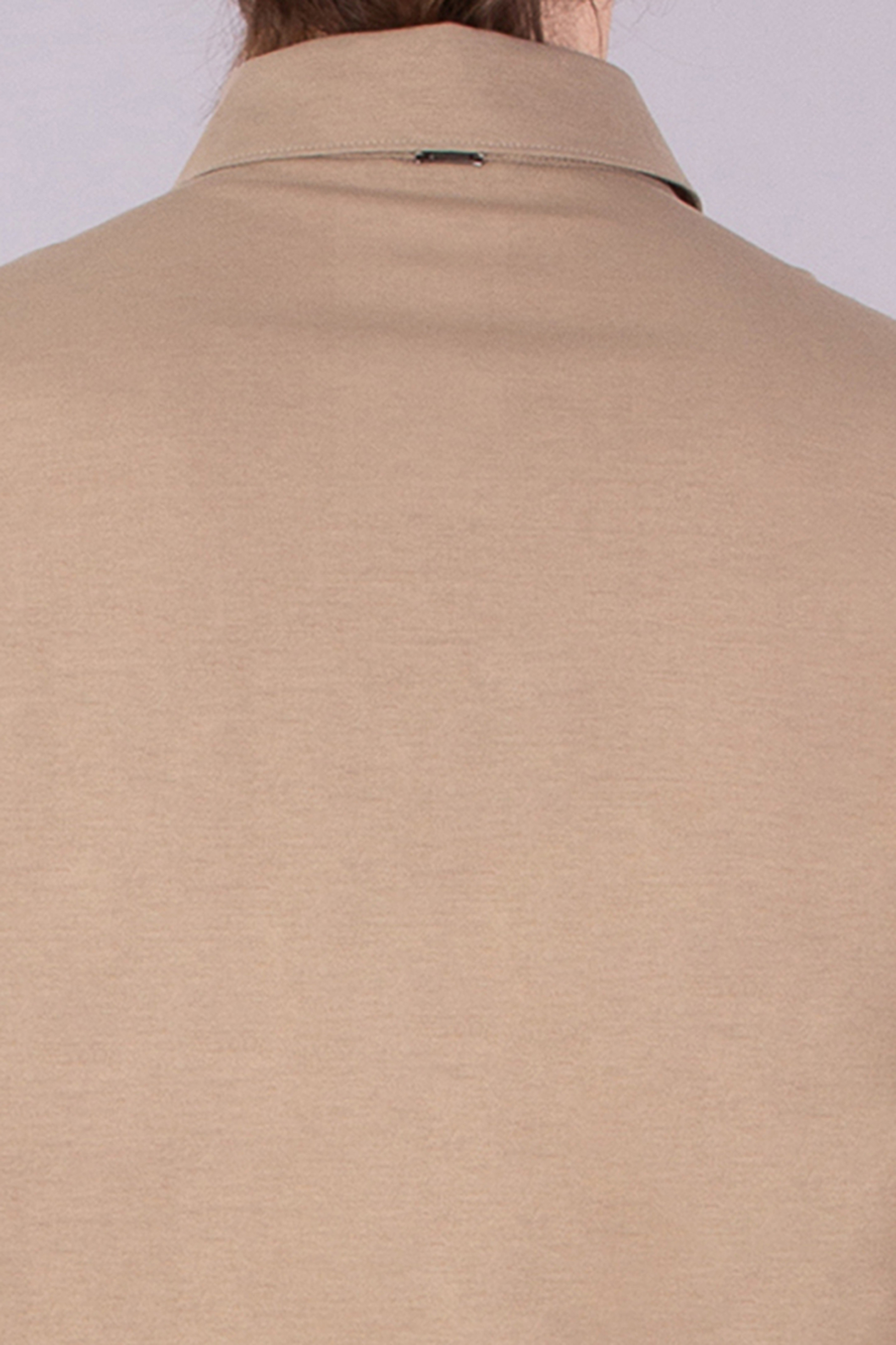 HERNO Regular Fit Voile Crêpe Jersey Polo Shirt HERNO Regular Fit Voile Crêpe Jersey Polo Shirt
