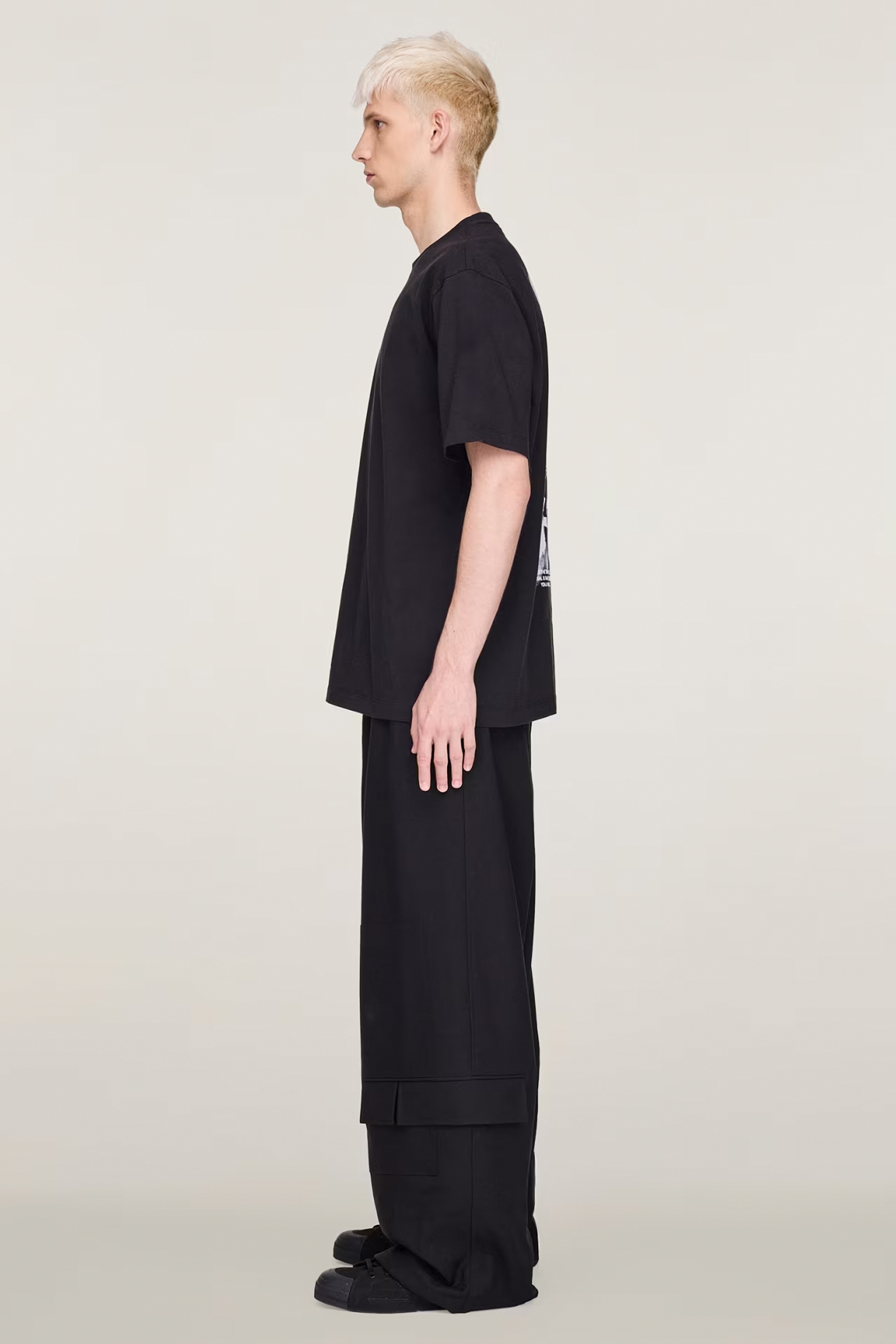 Y-3 Regular Fit Graphic Print Cotton Jersey T-Shirt Kleid, Formelle Kleidung, Modisch, Robe
