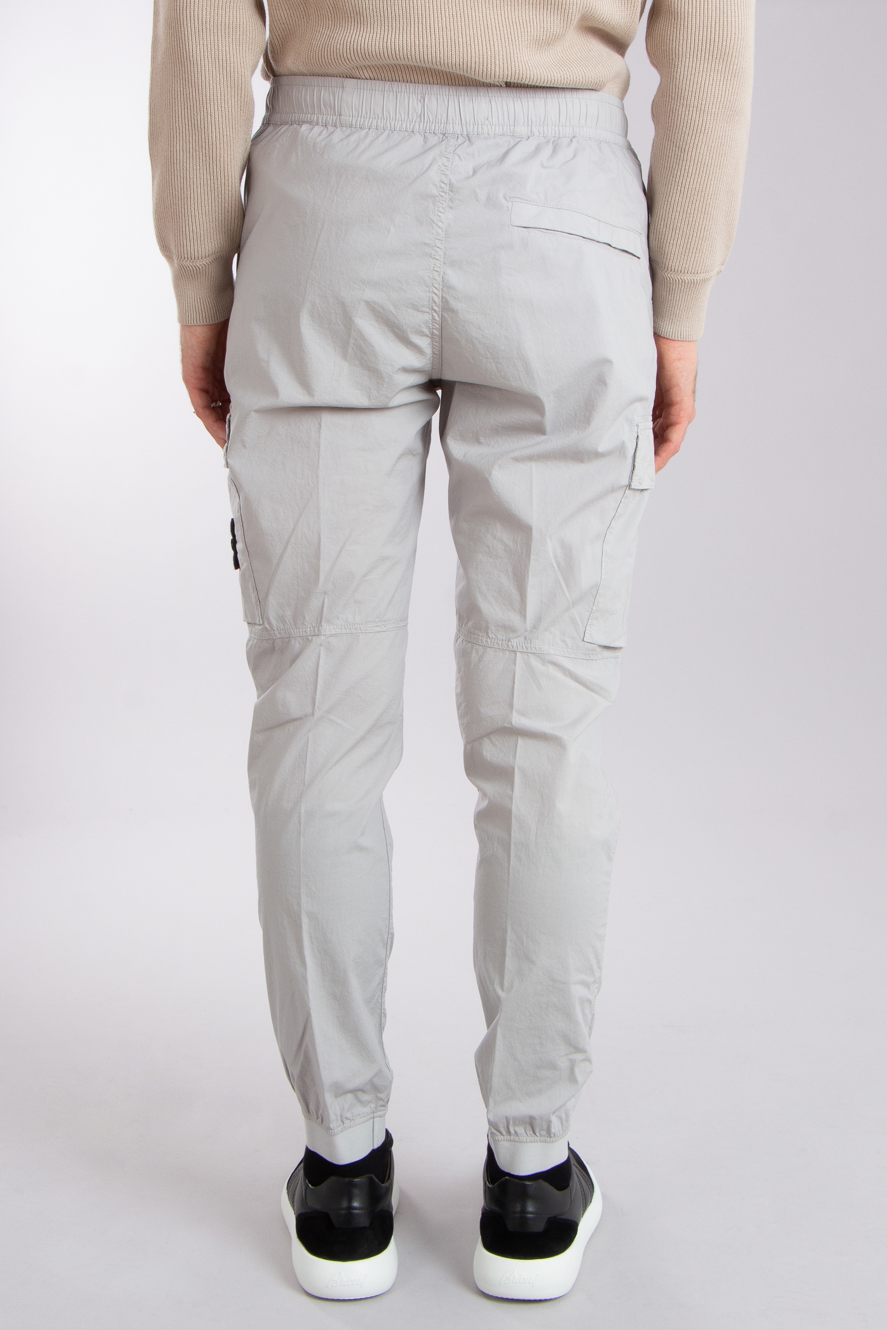 STONE ISLAND Regular Tapered Stretch Cotton Tela 'Paracadute' Pants STONE ISLAND Regular Tapered Stretch Cotton Tela 'Paracadute' Pants
