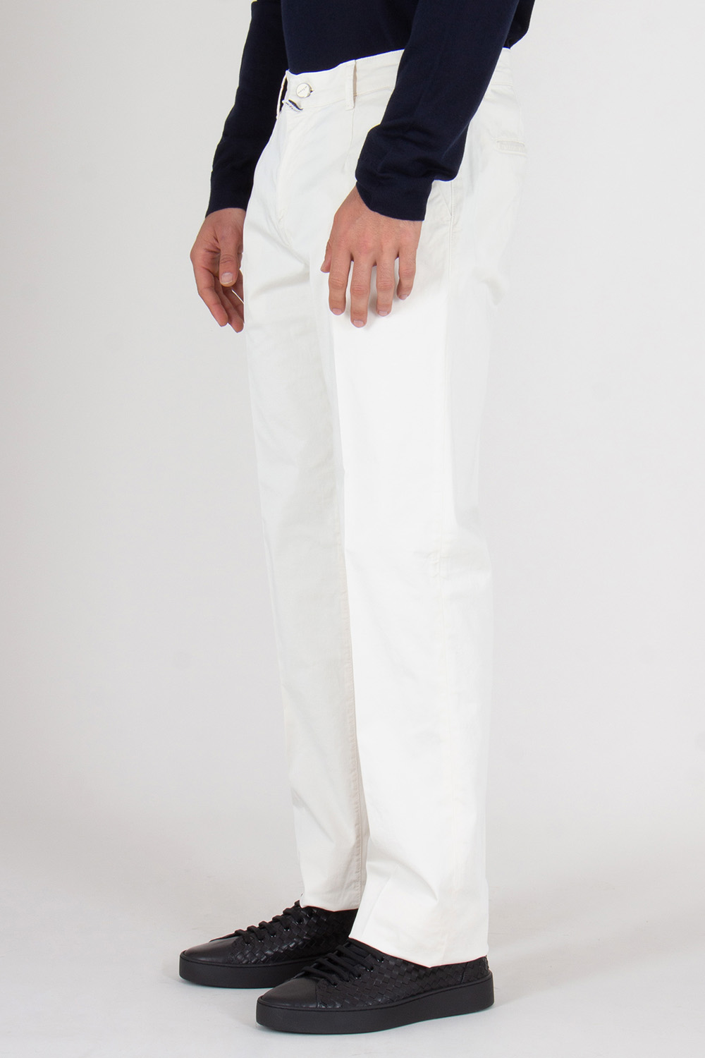 KITON Regular Fit Cotton Chino Trousers