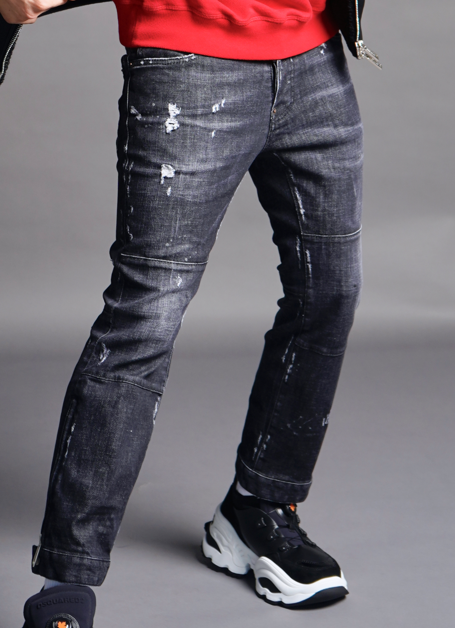 DSQUARED2 Biker SKI Jeans Distressed DSQUARED2 Biker SKI Jeans Distressed