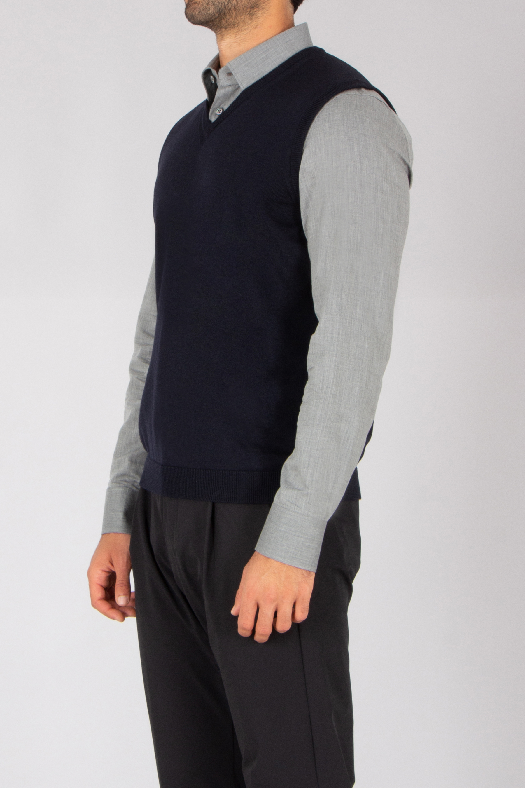 Weste, Langarm, Hemd, Mann, Person