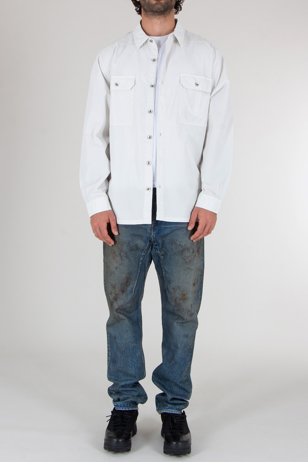 RICK OWENS DRKSHDW Oversized Organic Ripstop Cotton Overshirt Jumbo