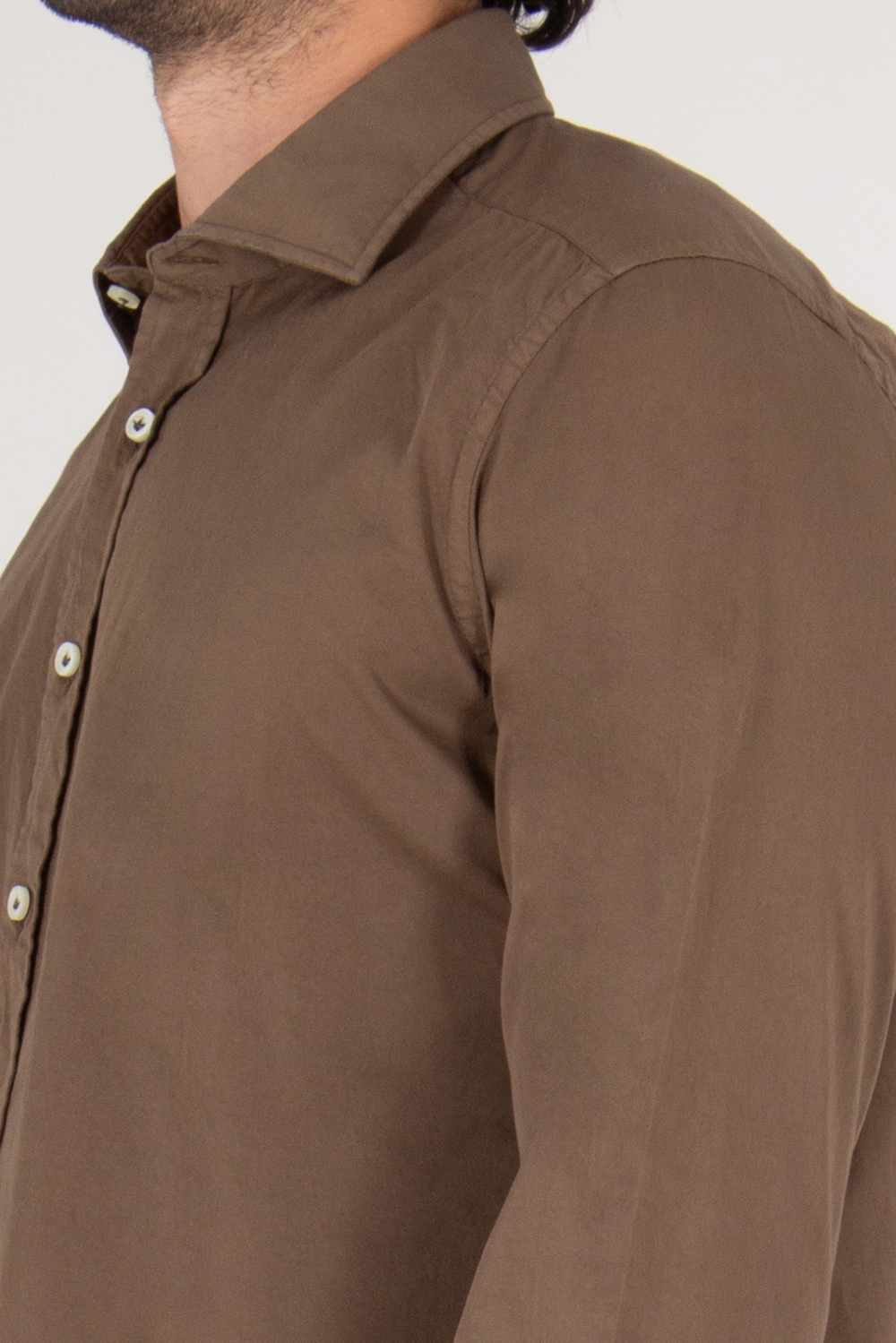 SONRISA Regular Fit Shark Collar Cotton Shirt