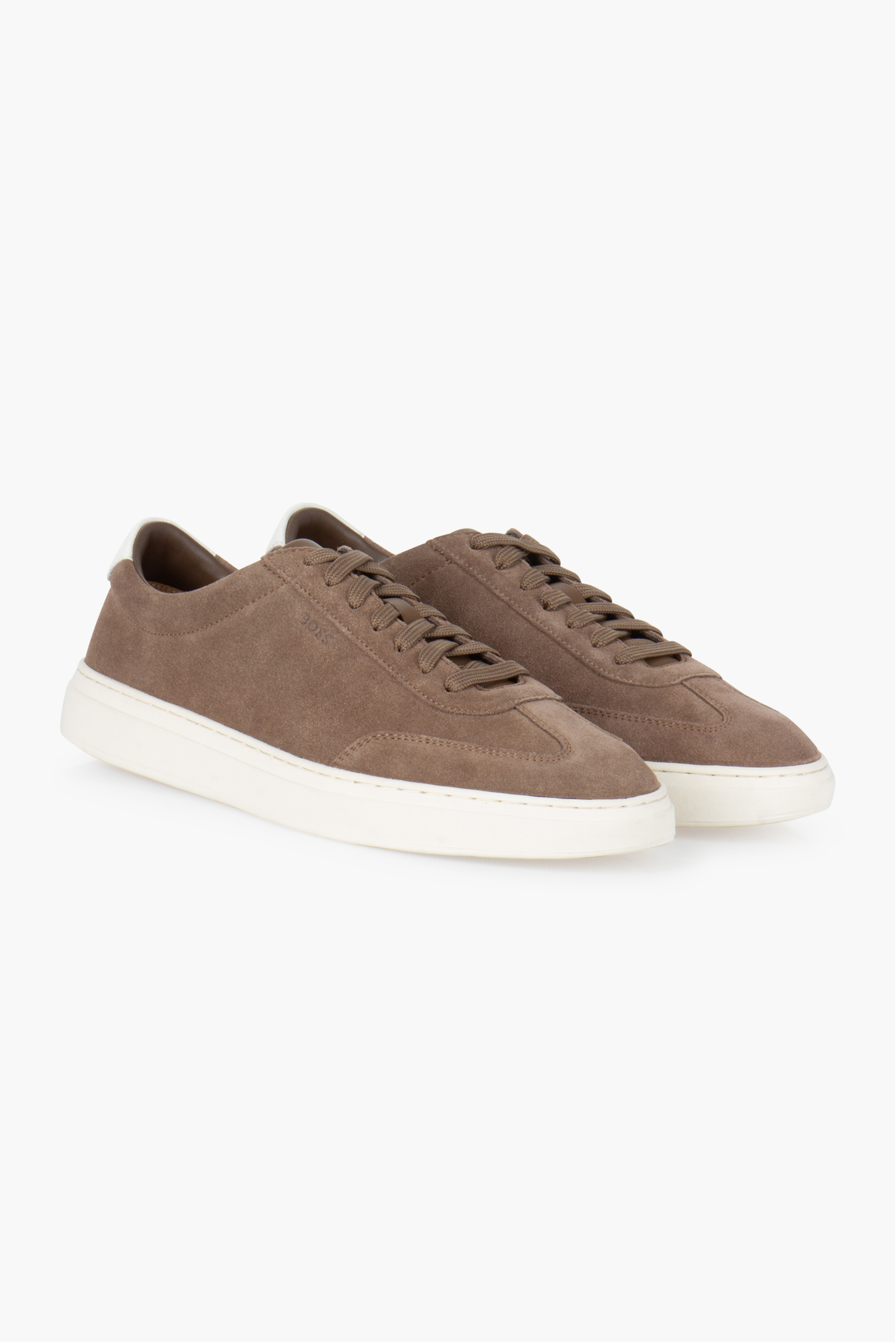 BOSS Suede Sneakers Kieran Wildleder, Kleidung, Schuhwerk, Schuh, Sneaker