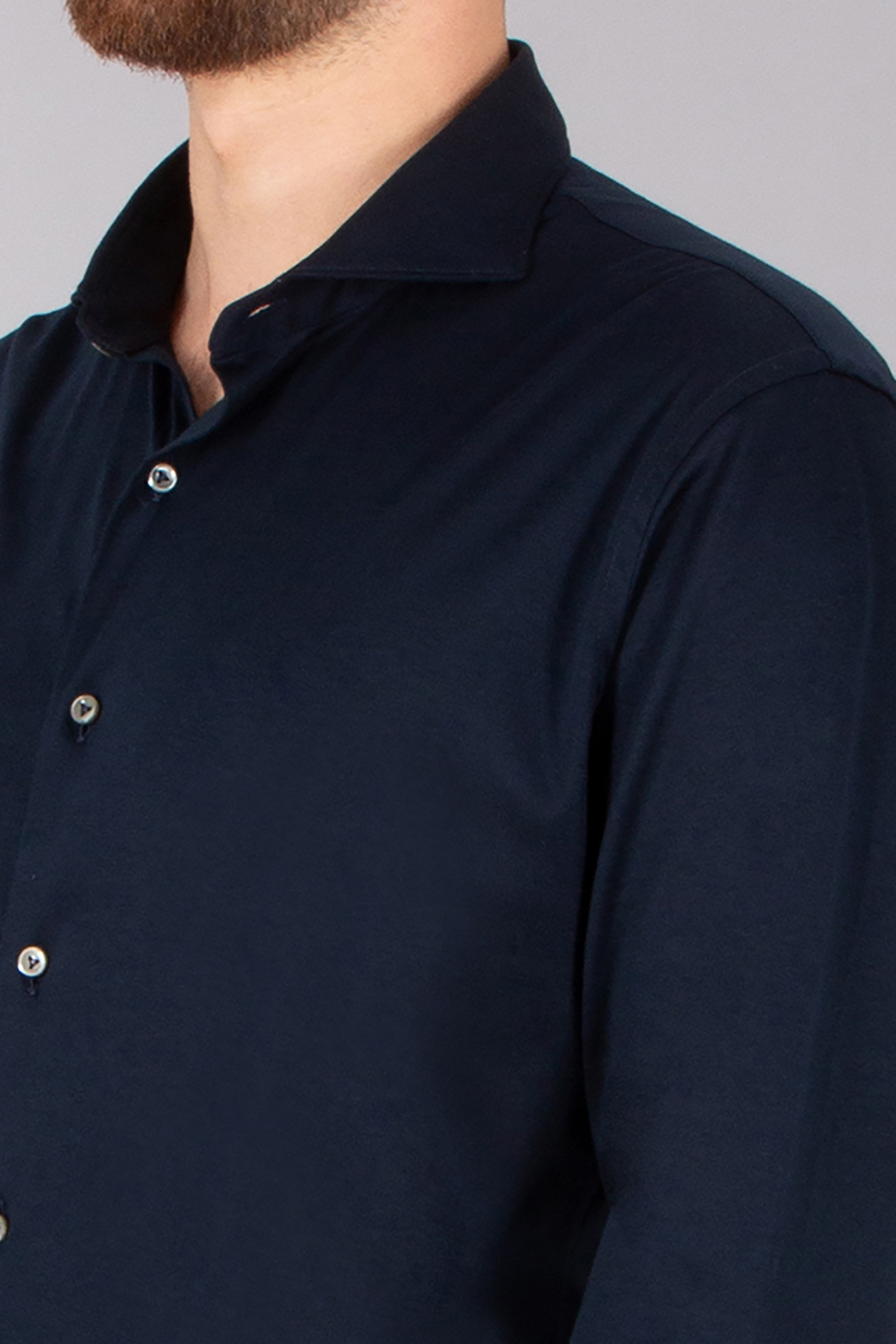 VAN LAACK Tailor Fit Swiss Cotton Jersey Shirt Per-L Hemd, Langarm, Ärmel, Mann, Person