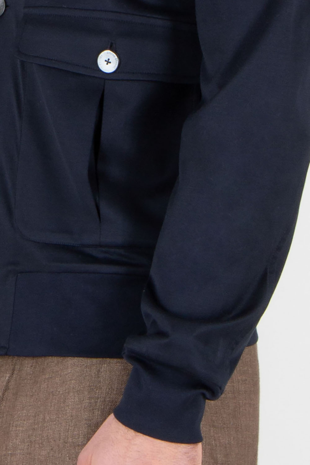 STEFAN BRANDT Regular Fit Urpima Sea Island Ultra Cotton Jersey Jacket Jeff