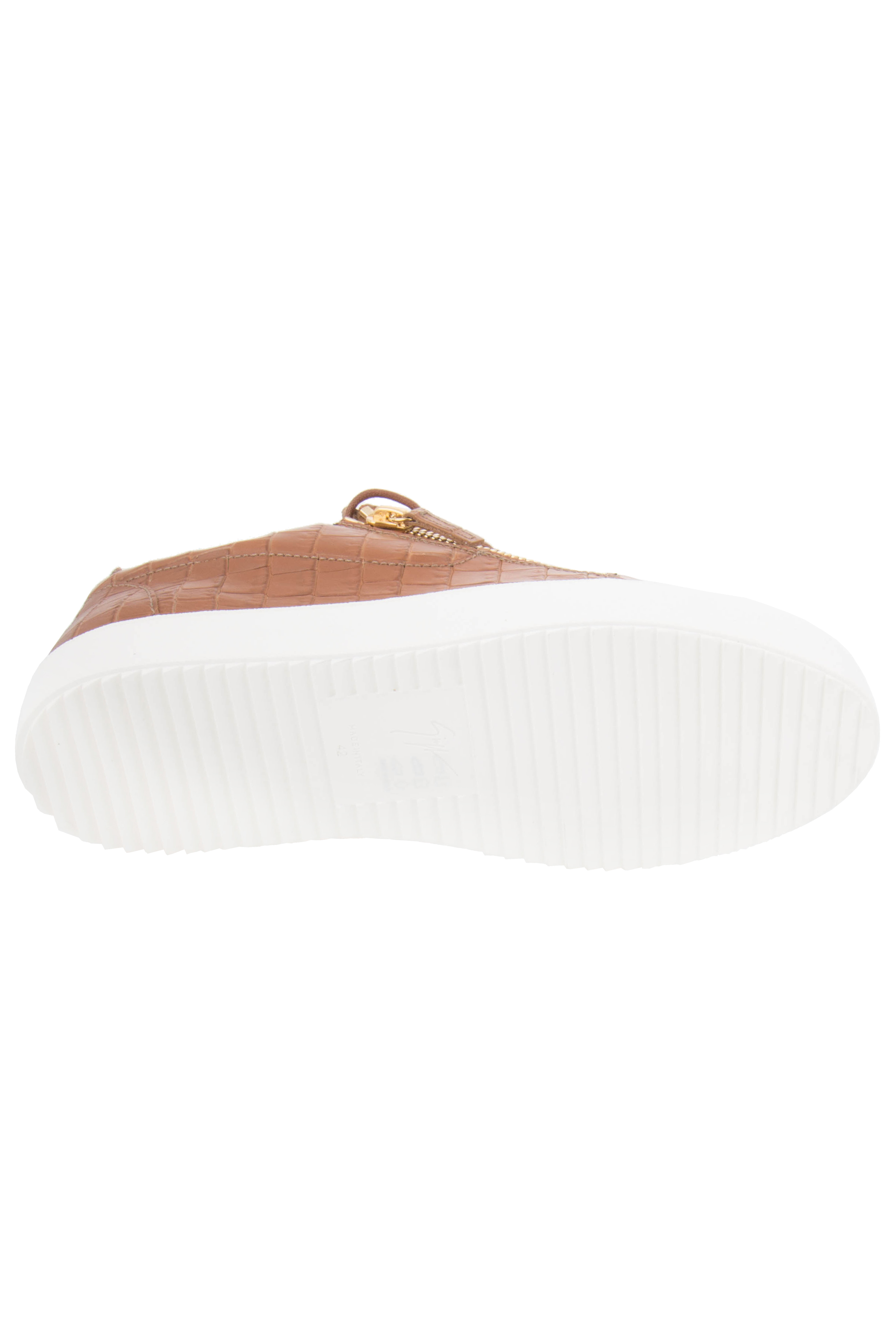 GIUSEPPE ZANOTTI Embossed Croc Low Top Sneakers GIUSEPPE ZANOTTI Embossed Croc Low Top Sneakers