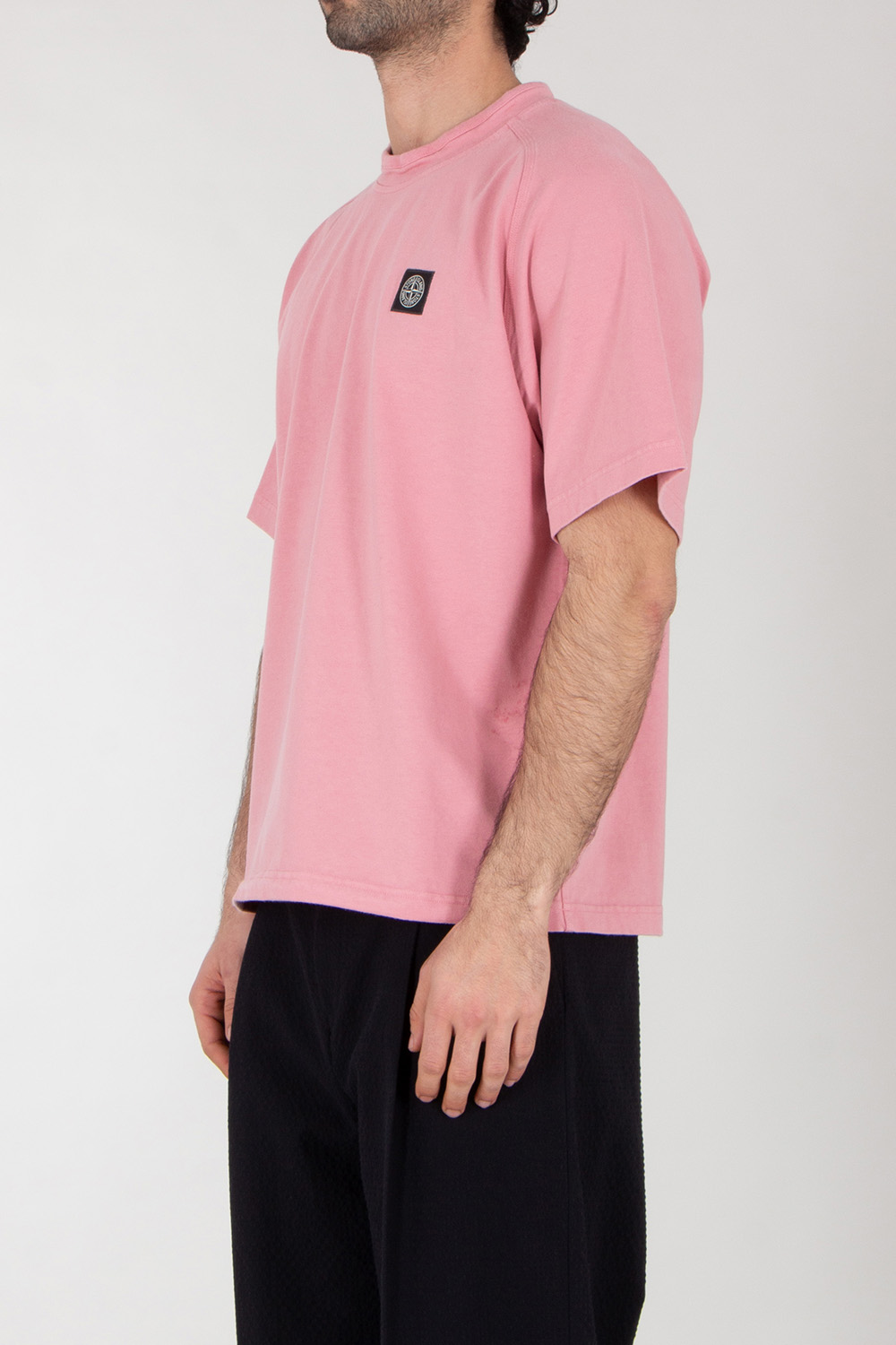 STONE ISLAND Relaxed Fit Short Sleeved Sweatshirt