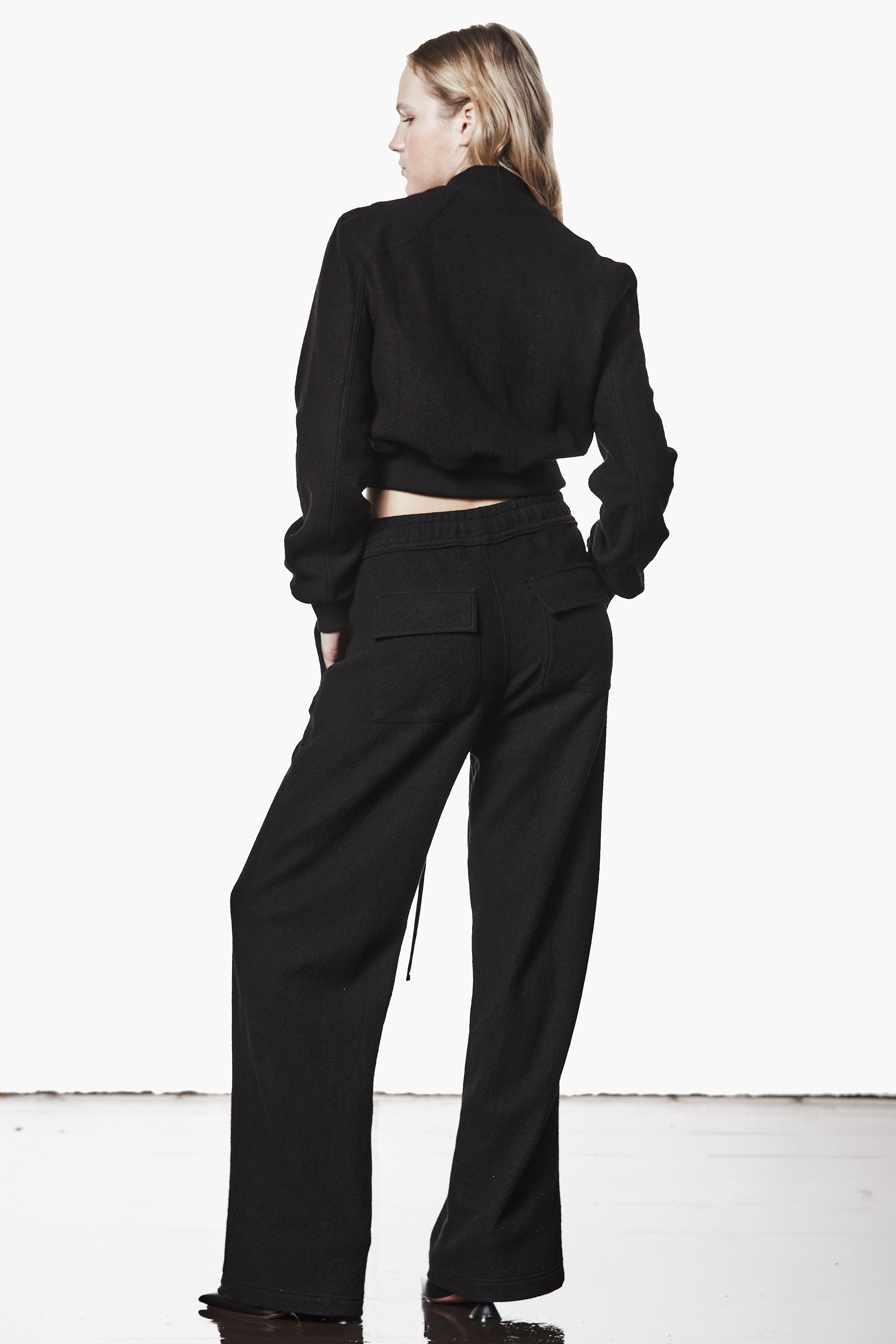THOM KROM Relaxed Fit Cropped Comfort Wool Bomber Jacket Hosen, Langarm, Formelle Kleidung, Anzug, Person