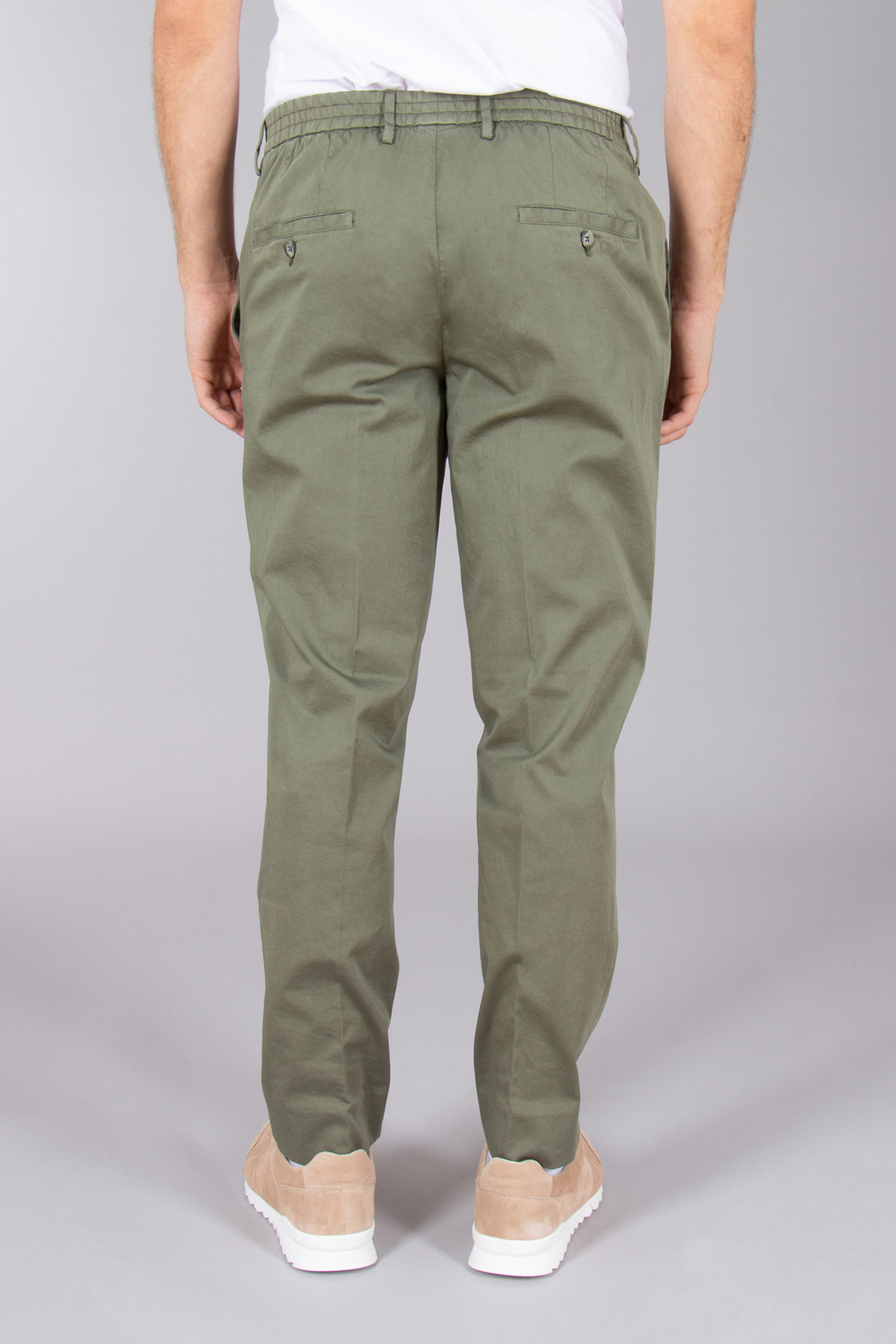 GTA Slim Fit Cotton-Silk Strech Pants Davide GTA Slim Fit Cotton-Silk Strech Pants Davide