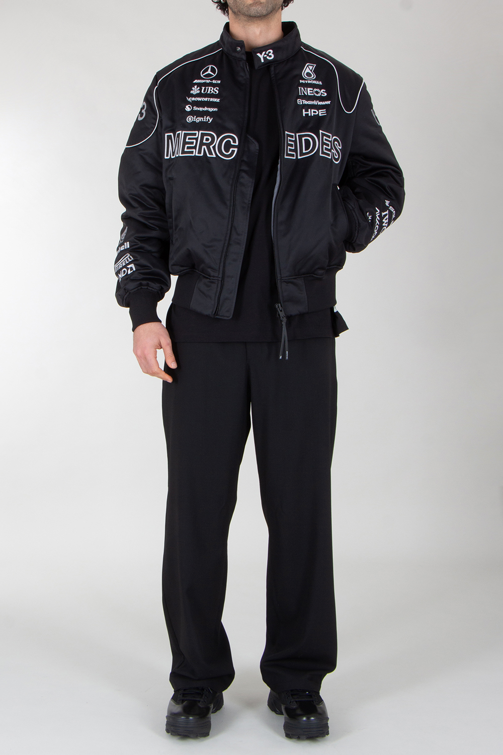 Y-3 x MERCEDES AMG PETRONAS Regular Fit Recycled Nylon Racing Jacket