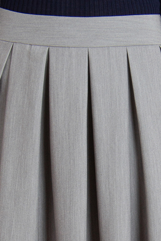 0039 ITALY Pleated Stretch Flannel Midi Skirt Kylie 0039 ITALY Pleated Stretch Flannel Midi Skirt Kylie