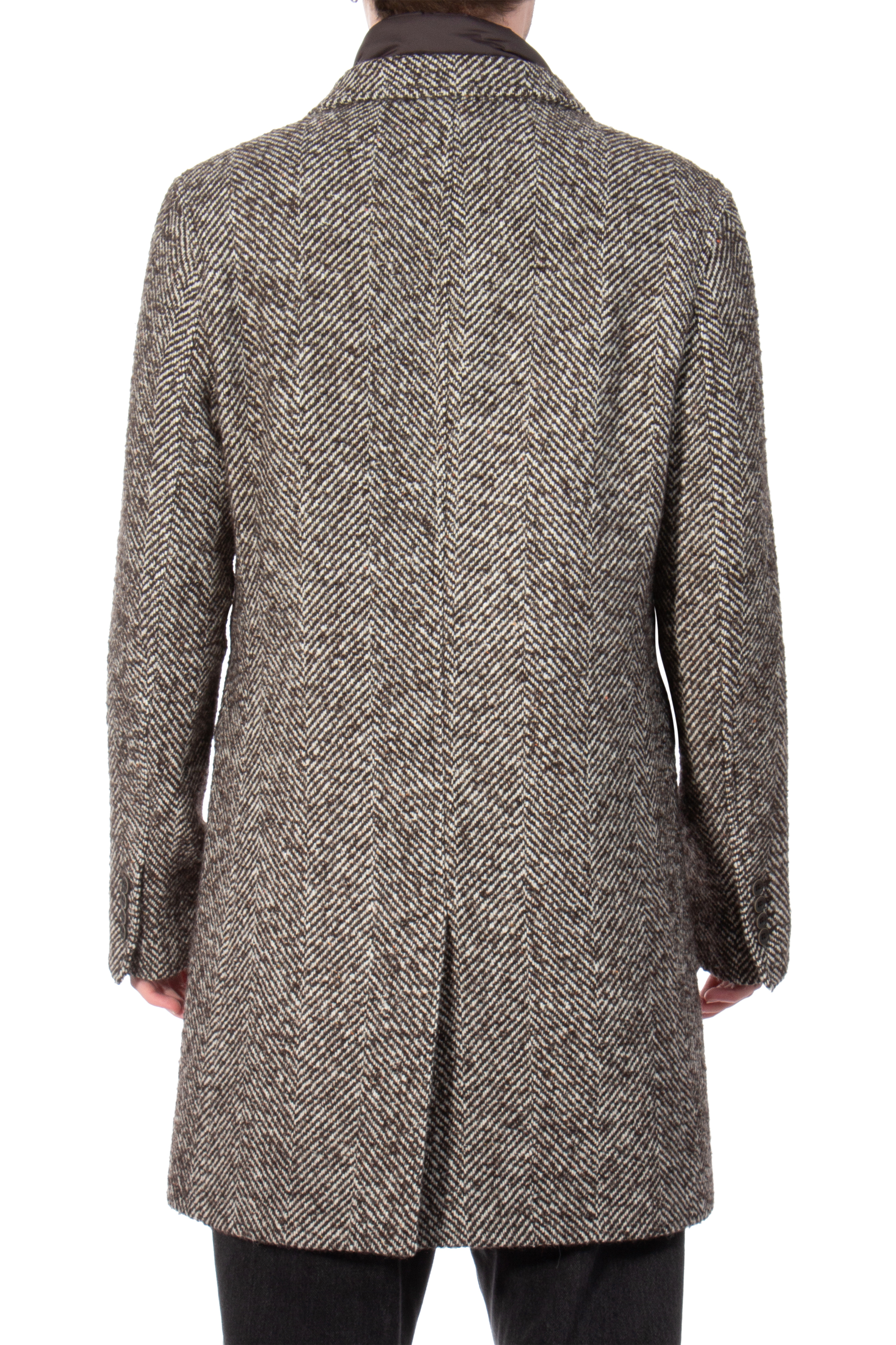 HERNO Nylon Insert Wool Mix Coat HERNO Nylon Insert Wool Mix Coat