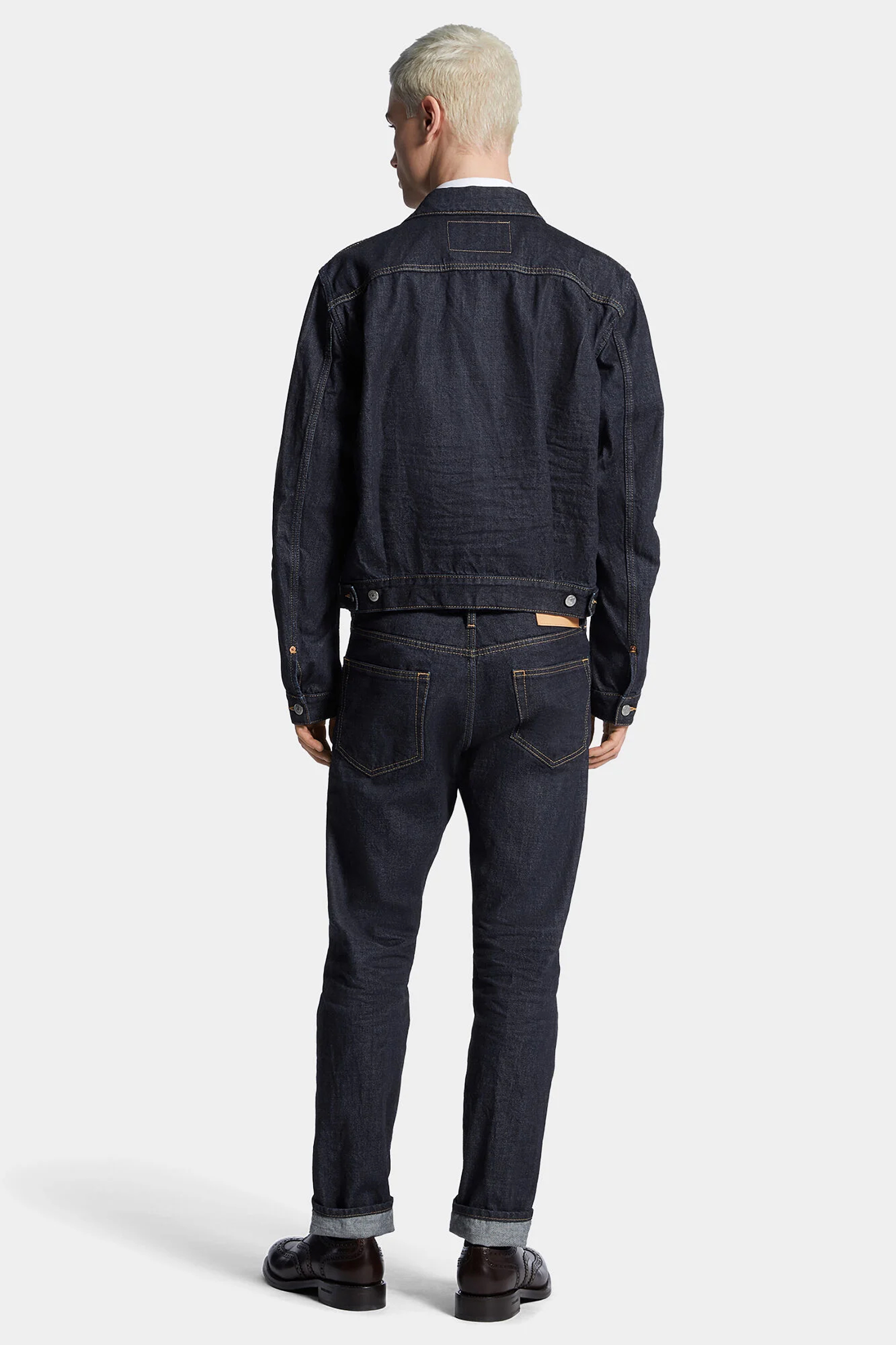 DSQUARED2 Slim Fit Cimosa Authentic Japanese Selvedge Denim Dean Jeans DSQUARED2 Slim Fit Cimosa Authentic Japanese Selvedge Denim Dean Jeans